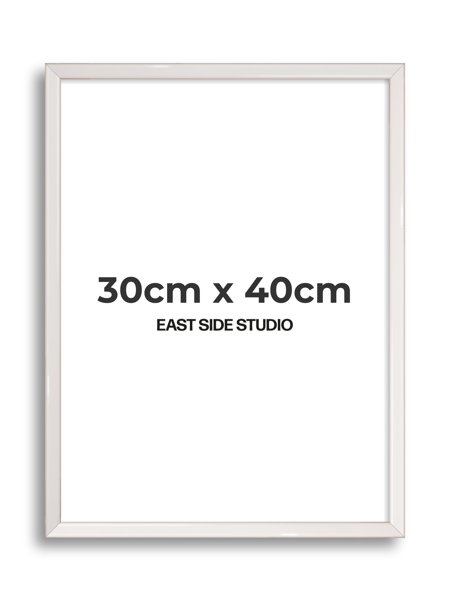 White Gloss 30cm x 40cm picture frame