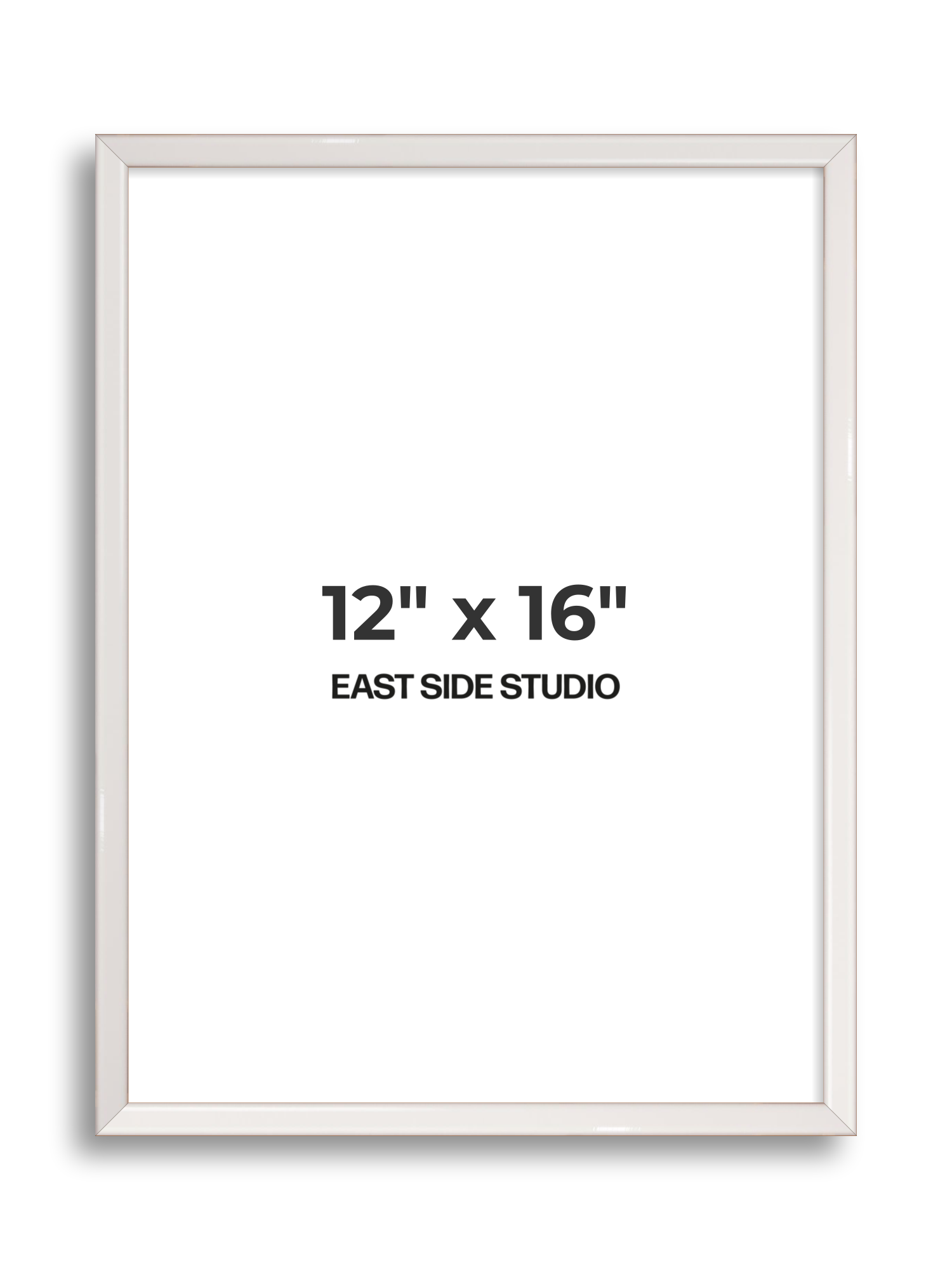 White Gloss 12" x 16" picture frame