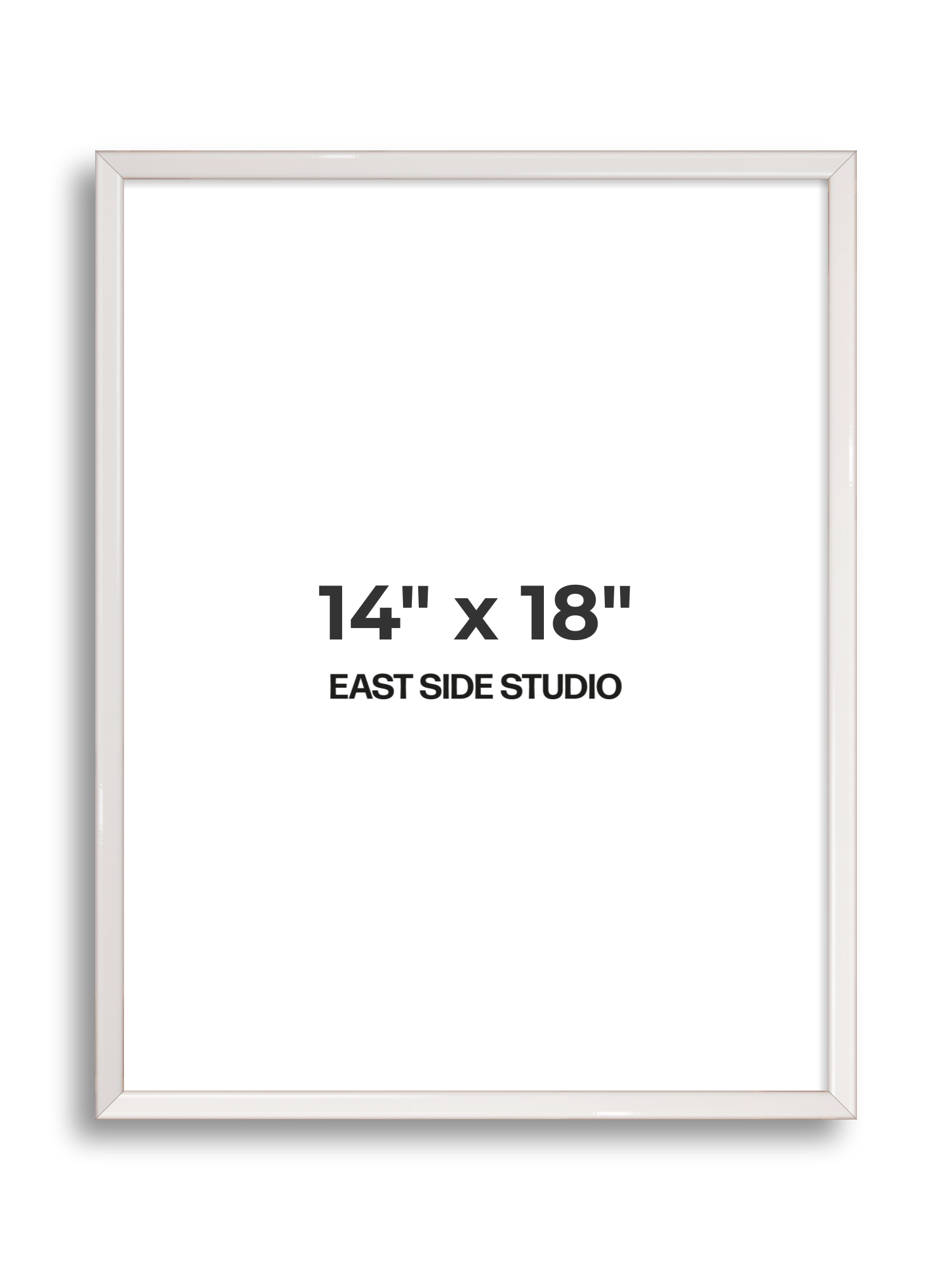 White Gloss 14" x 18" picture frame