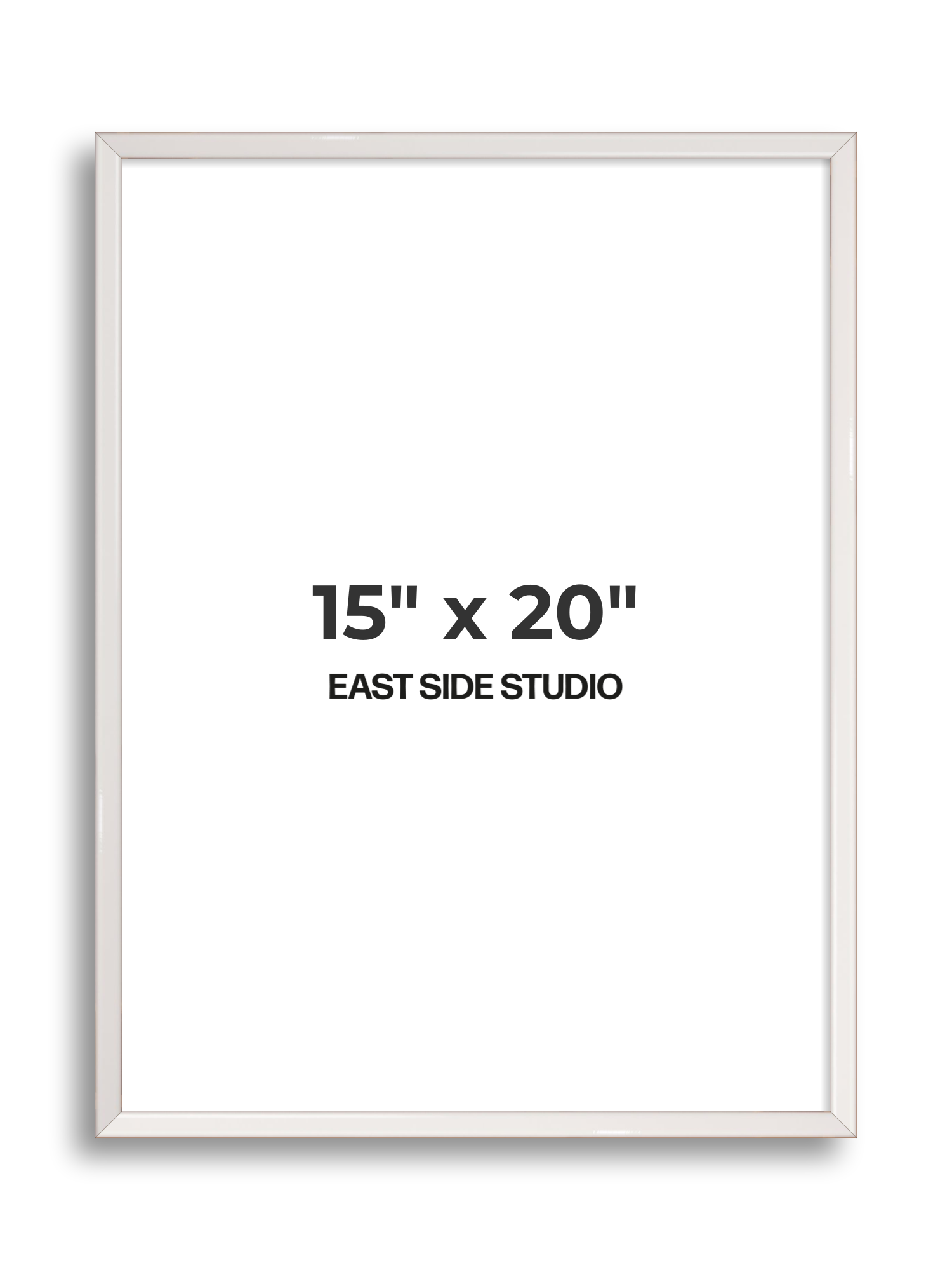 White Gloss 15" x 20" picture frame