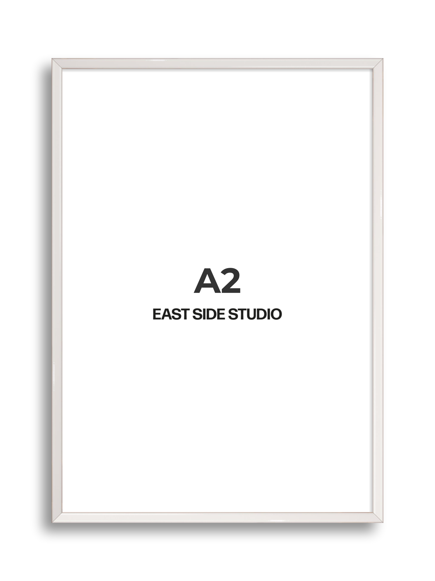 White Gloss A2 picture frame