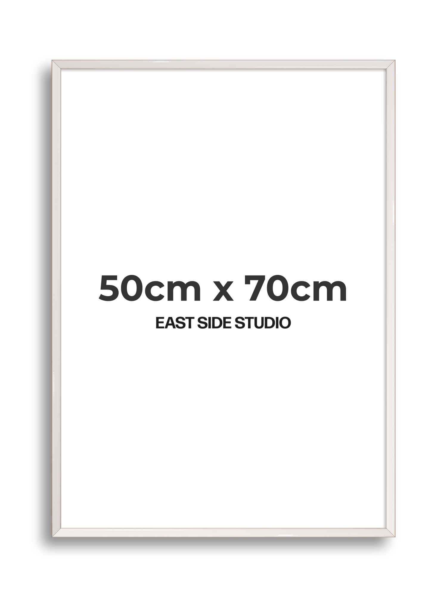White Gloss 50cm x 70cm picture frame