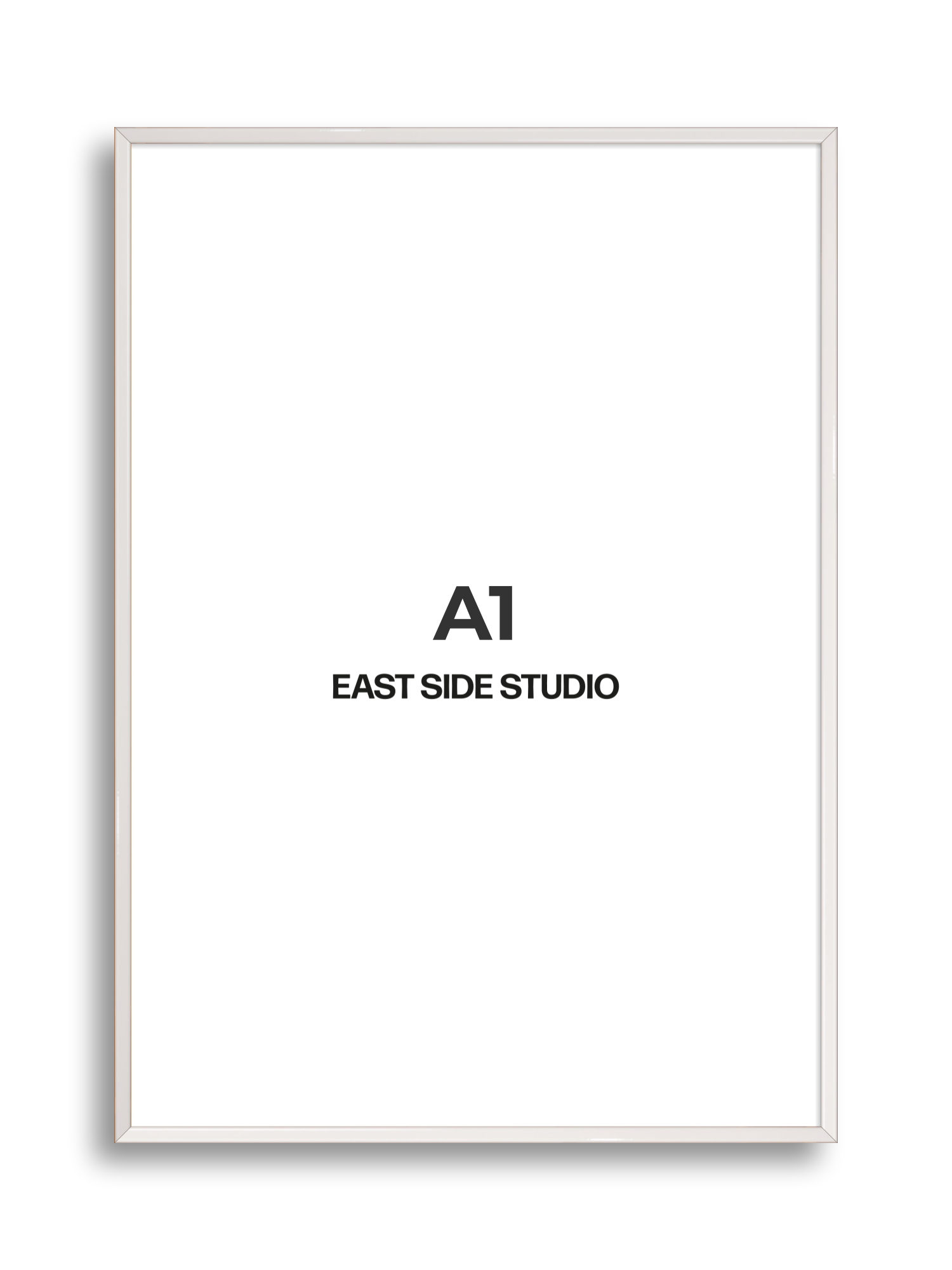 White Gloss A1 picture frame