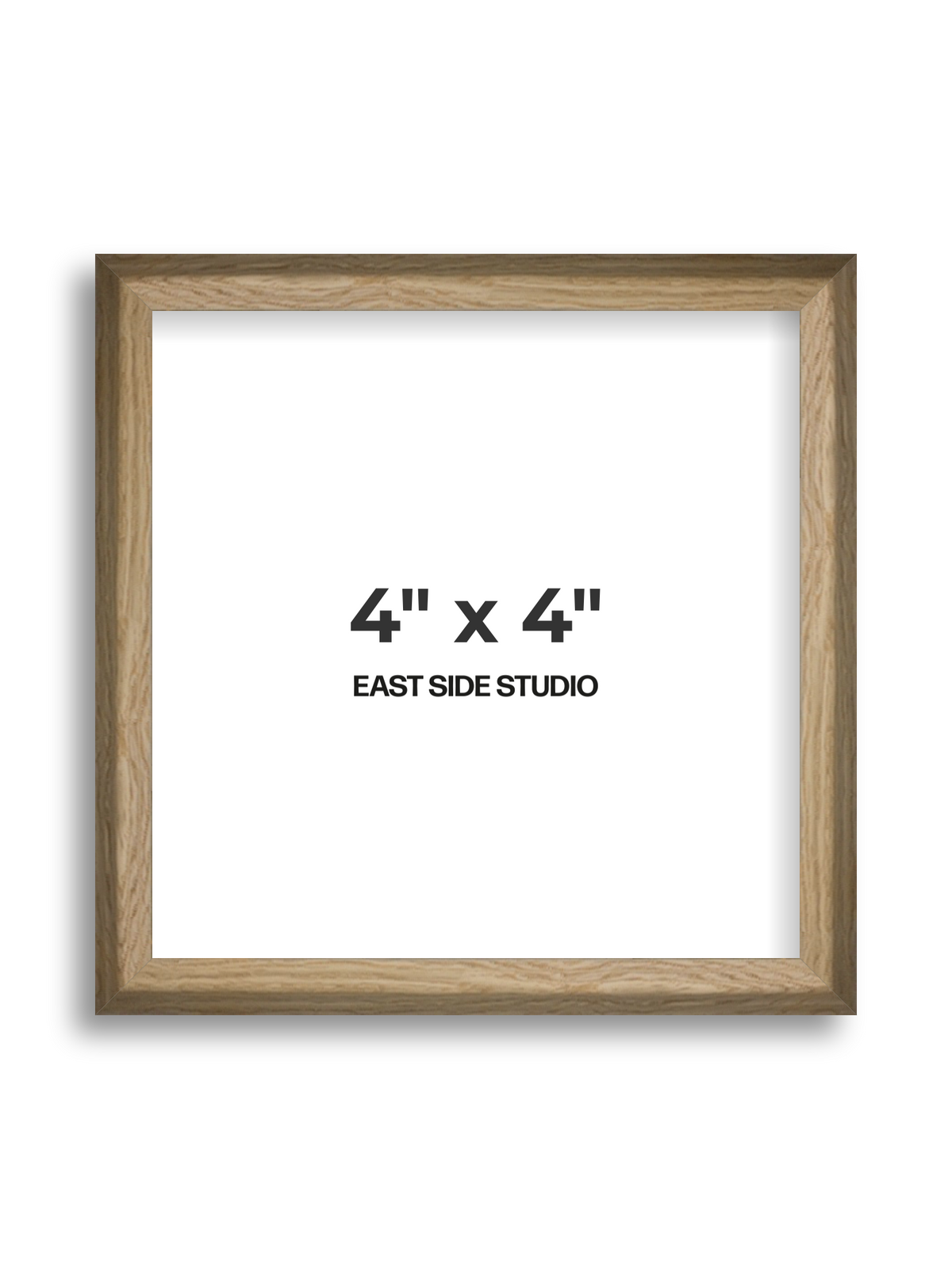 Natural Wood 4" x 4" picture frame