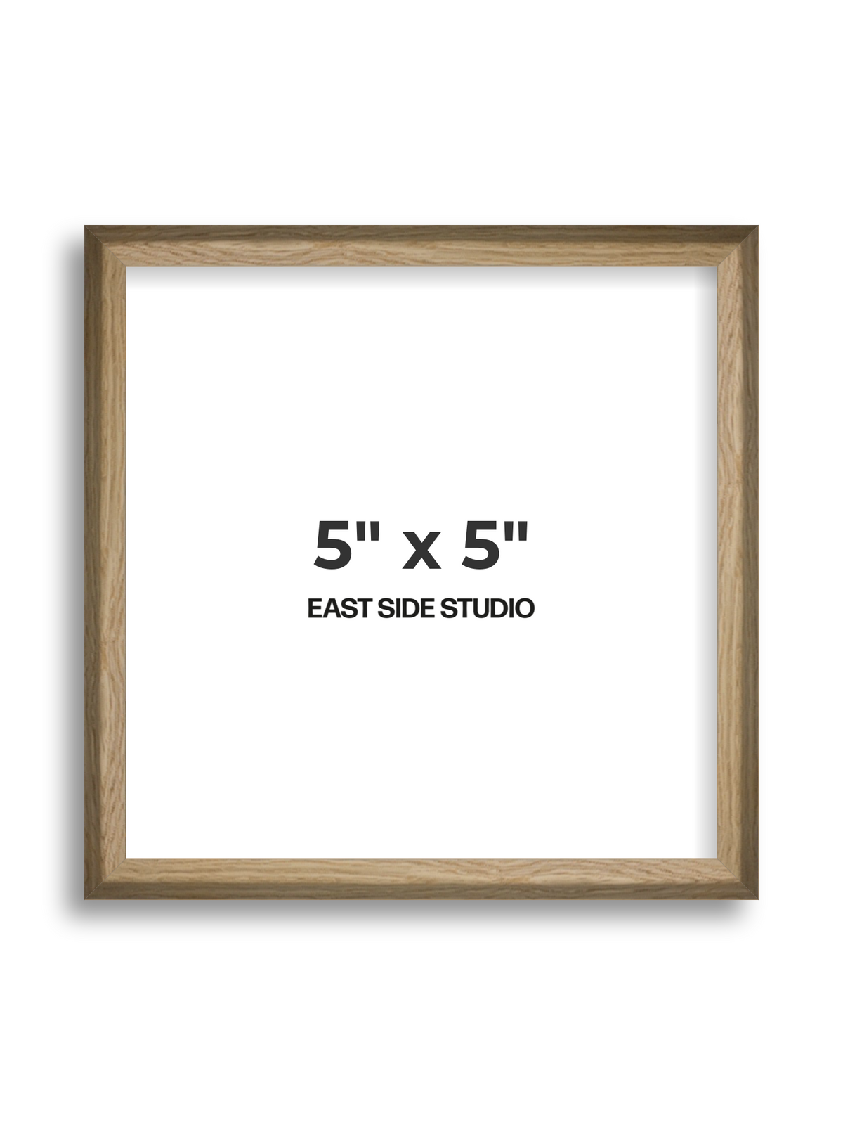 Natural Wood 5" x 5" picture frame