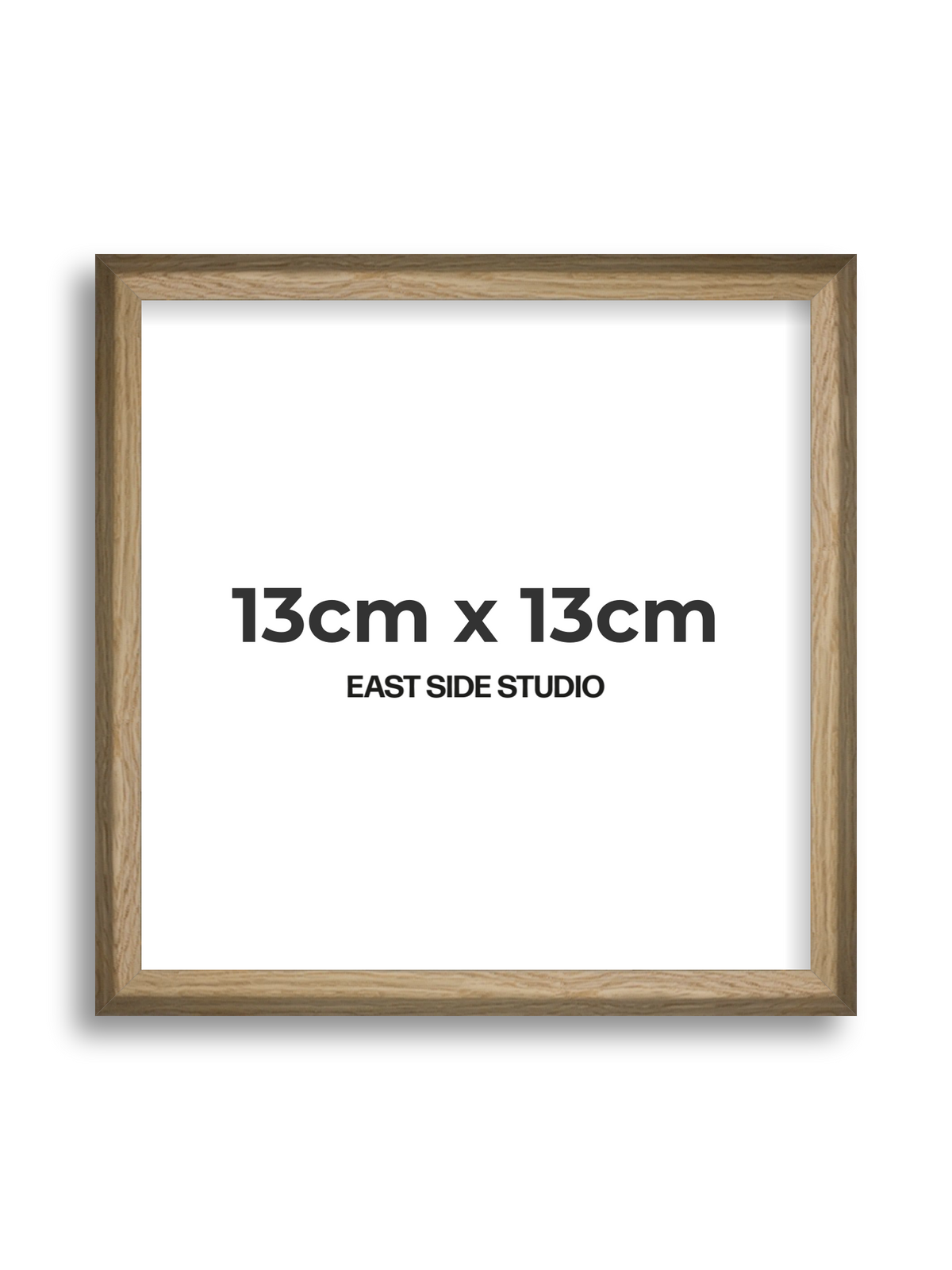 Natural Wood 13cm x 13cm picture frame