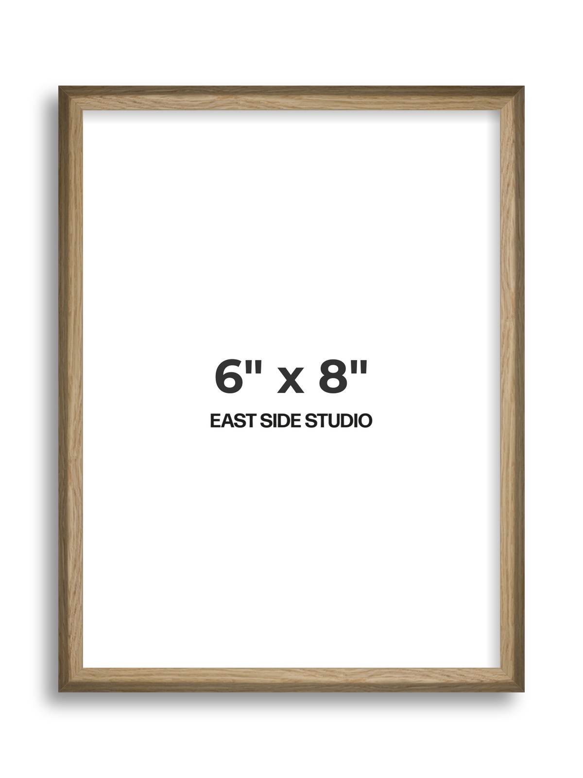 Natural Wood 6" x 8" picture frame