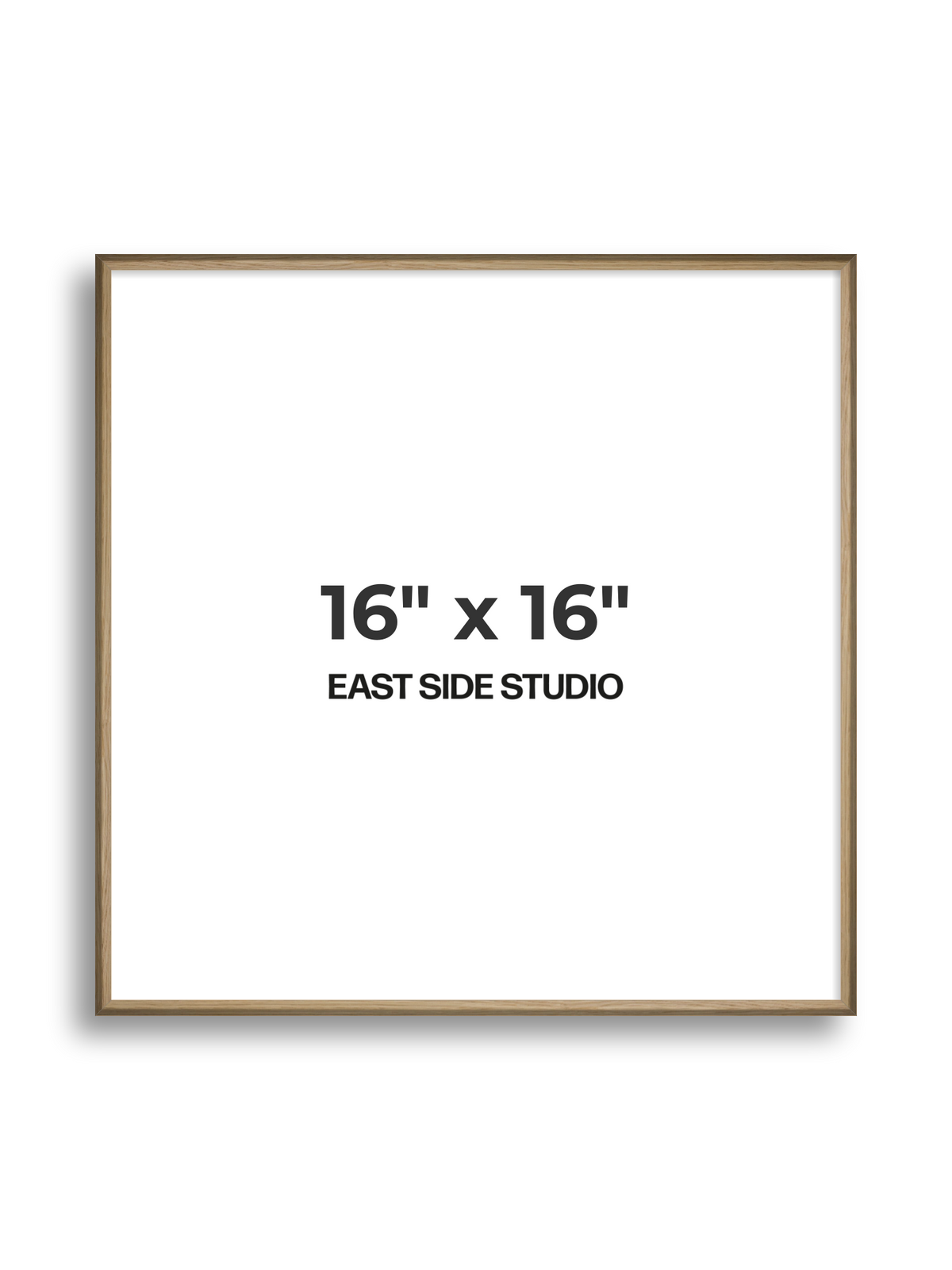Natural Wood 16" x 16" picture frame
