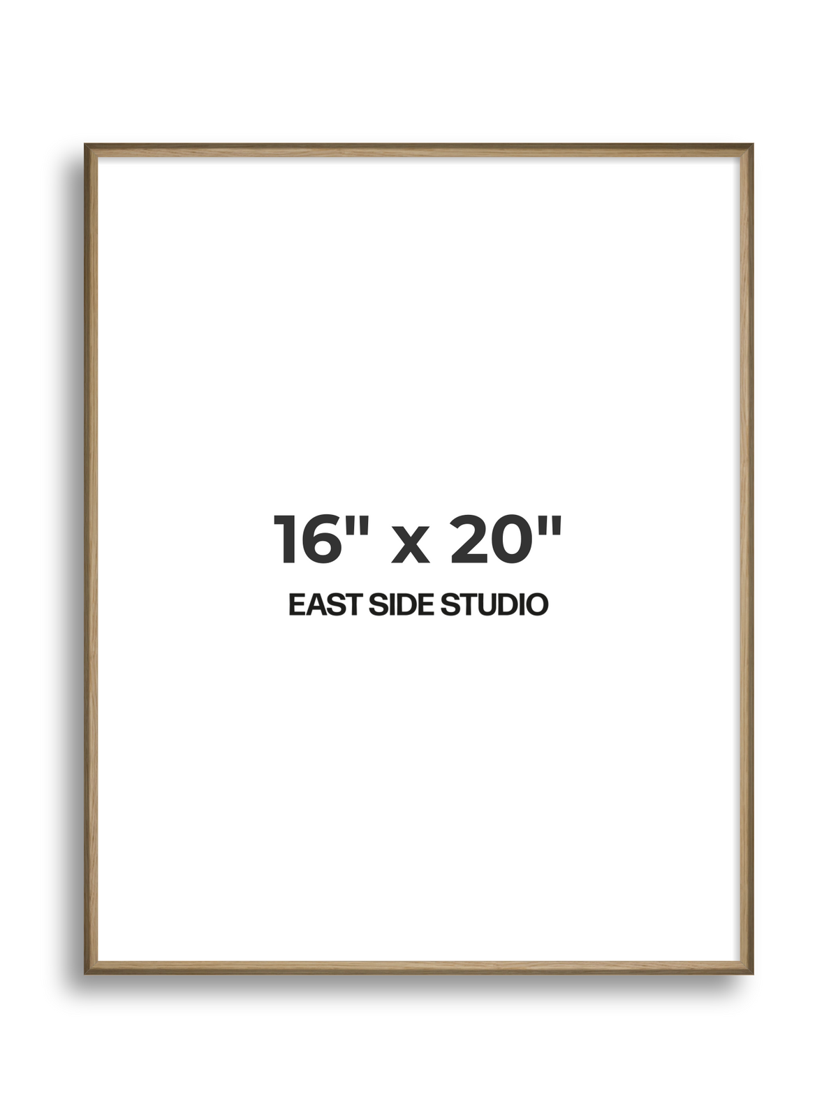 Natural Wood 16" x 20" picture frame