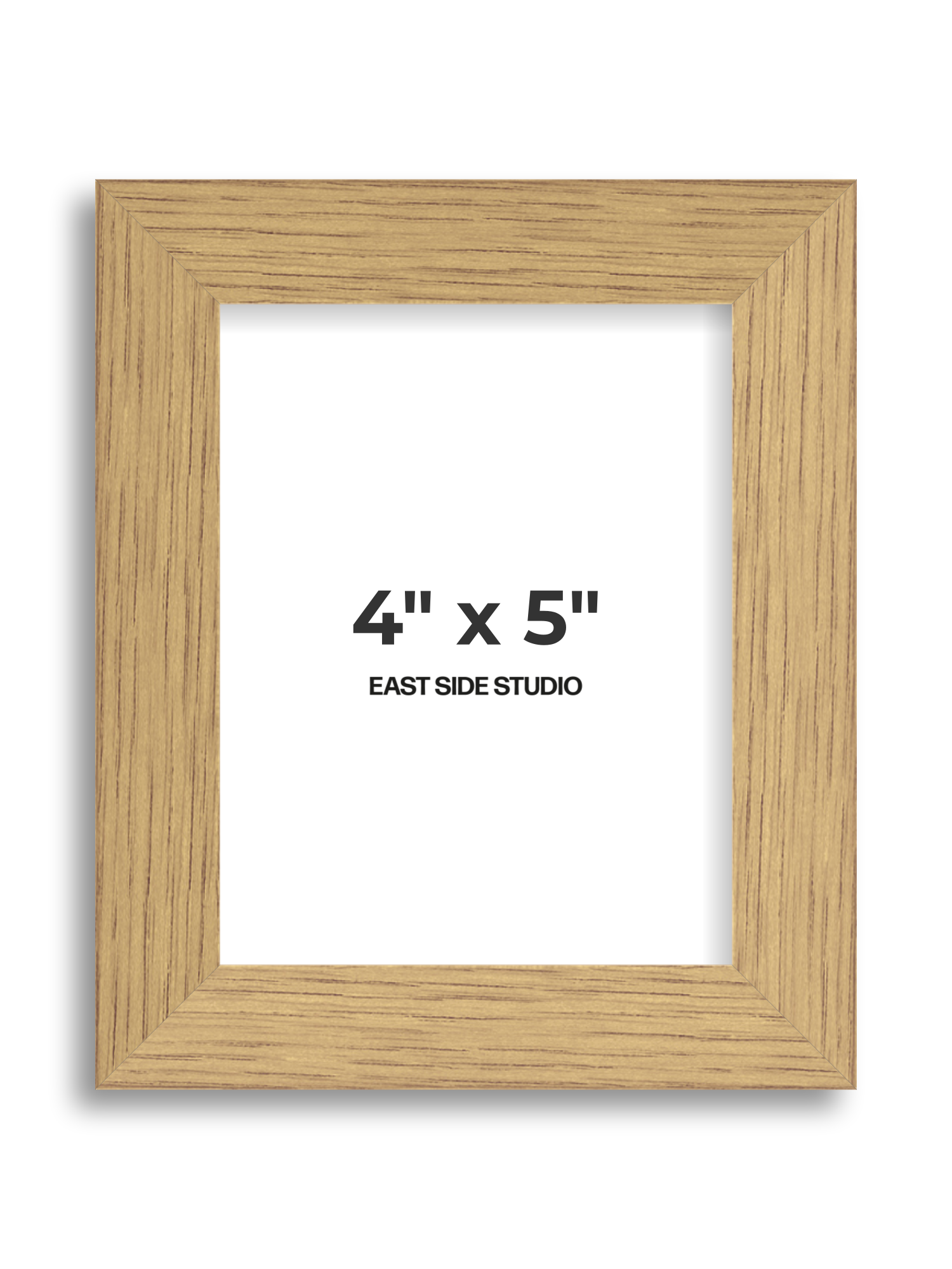 Solid Oak 4" x 5" picture frame