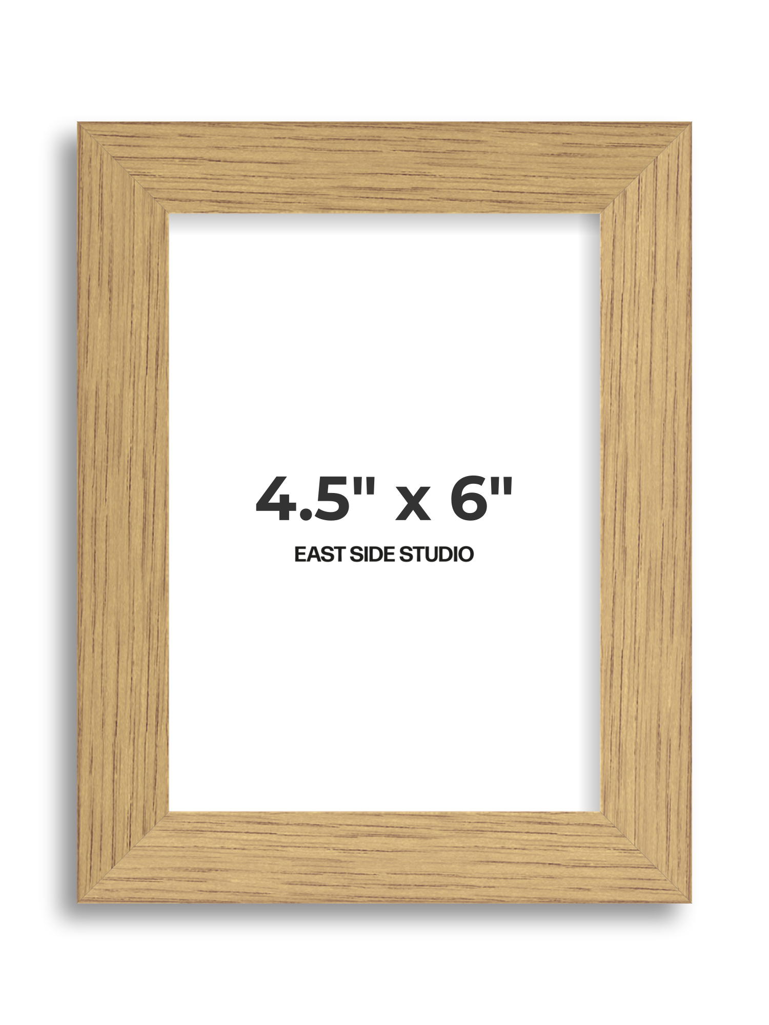 Solid Oak 4.5" x 6" picture frame
