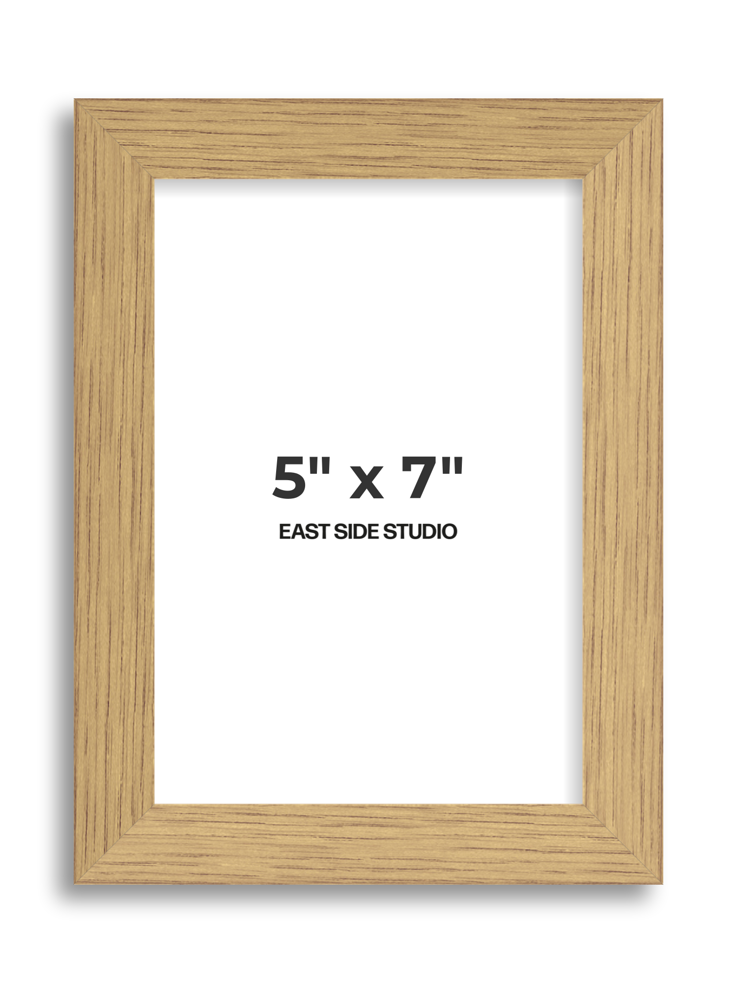 Solid Oak 5" x 7" picture frame