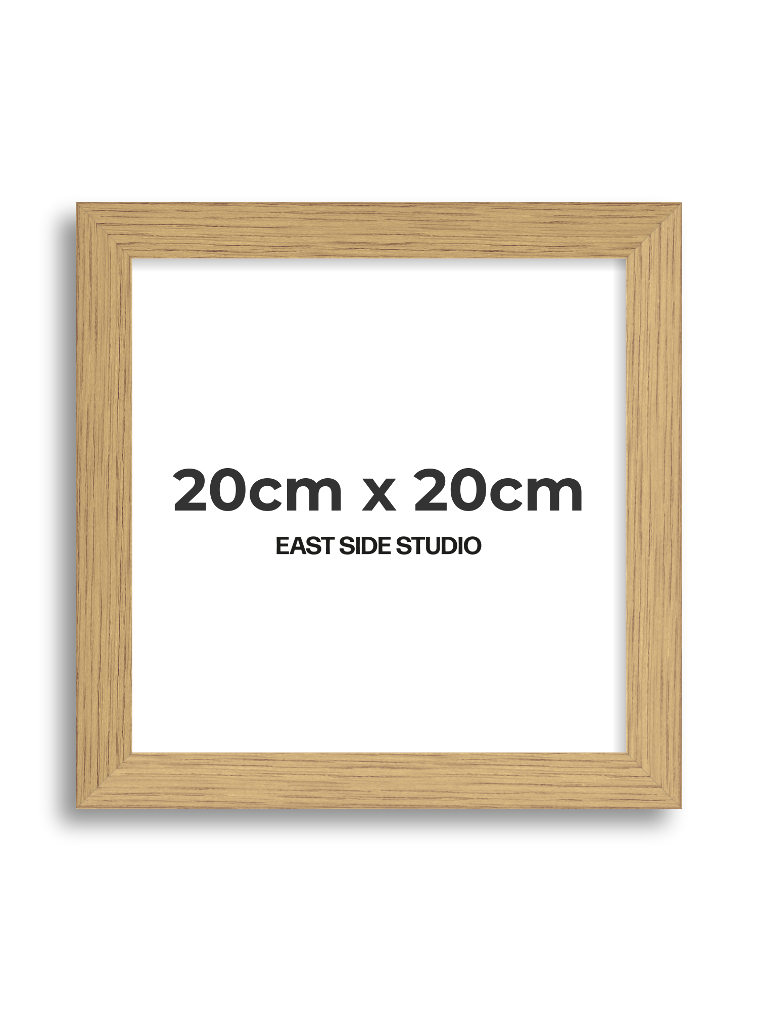 Solid Oak 20cm x 20cm picture frame