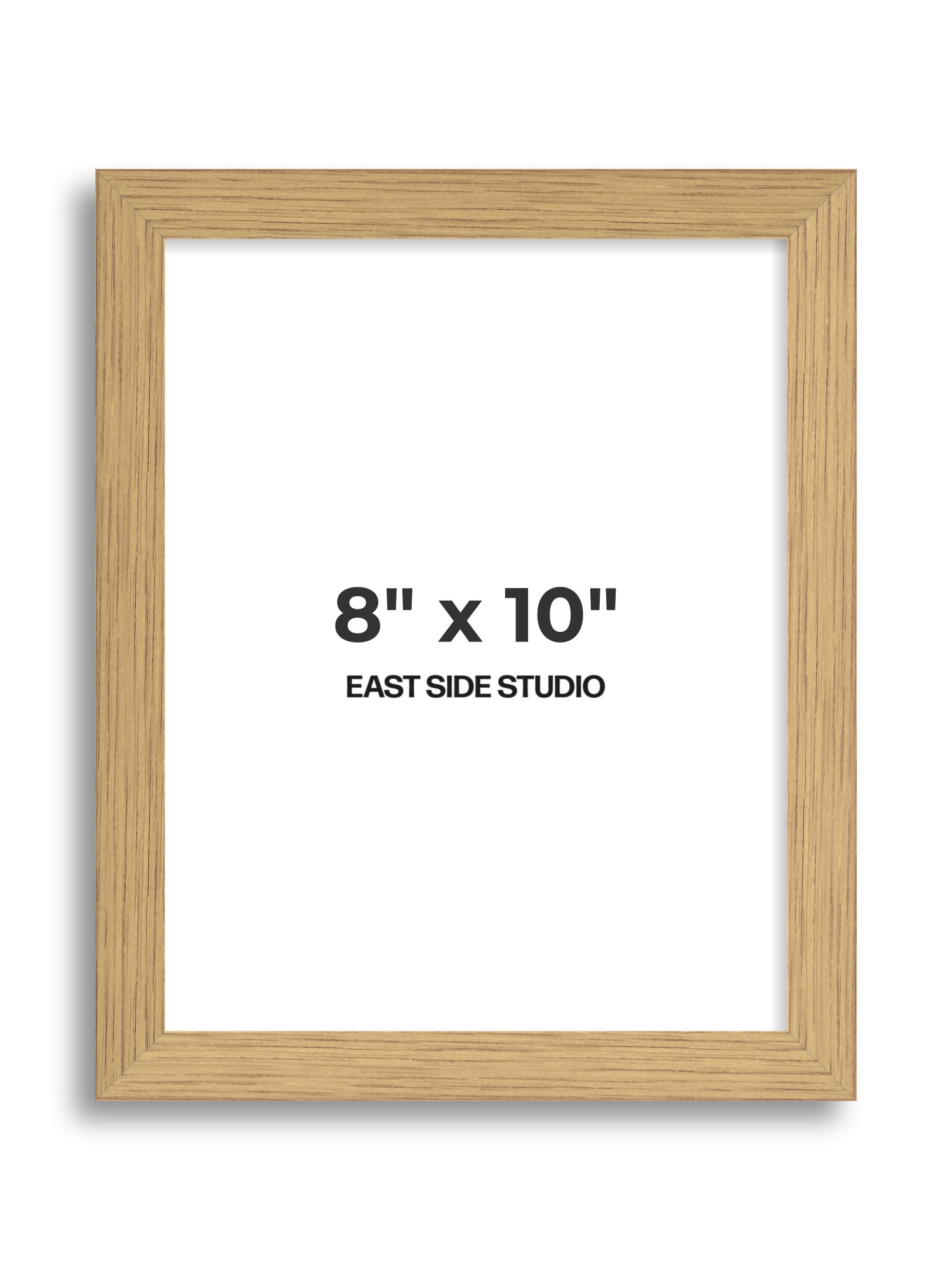 Solid Oak 8" x 10" picture frame