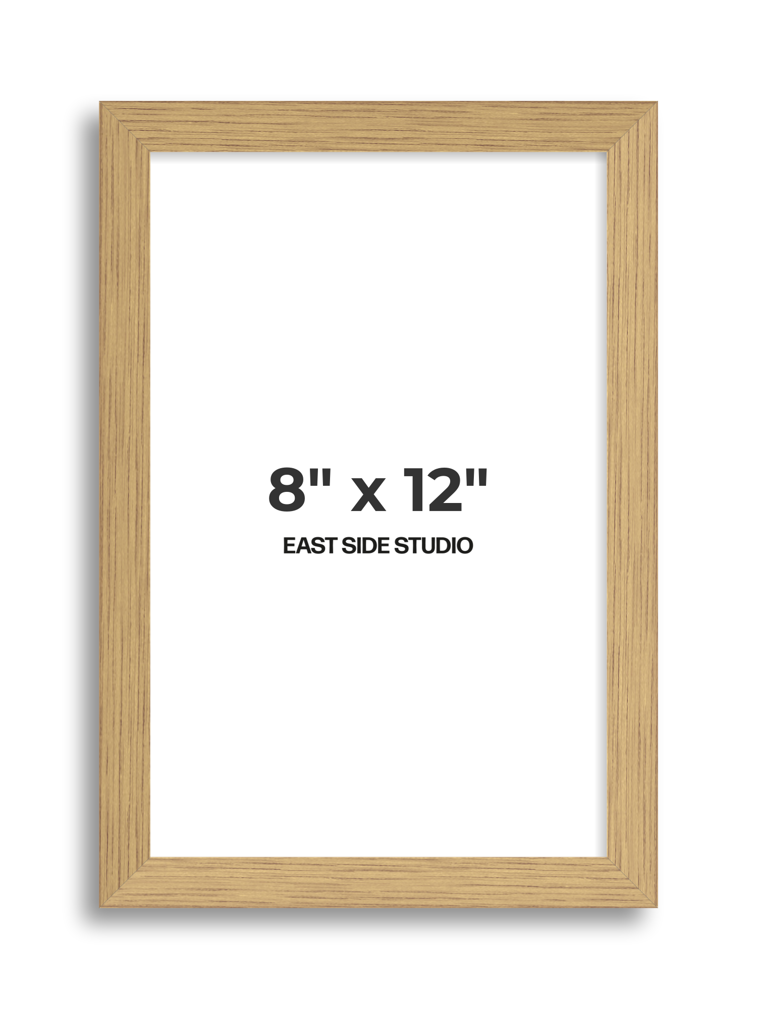 Solid Oak 8" x 12" picture frame