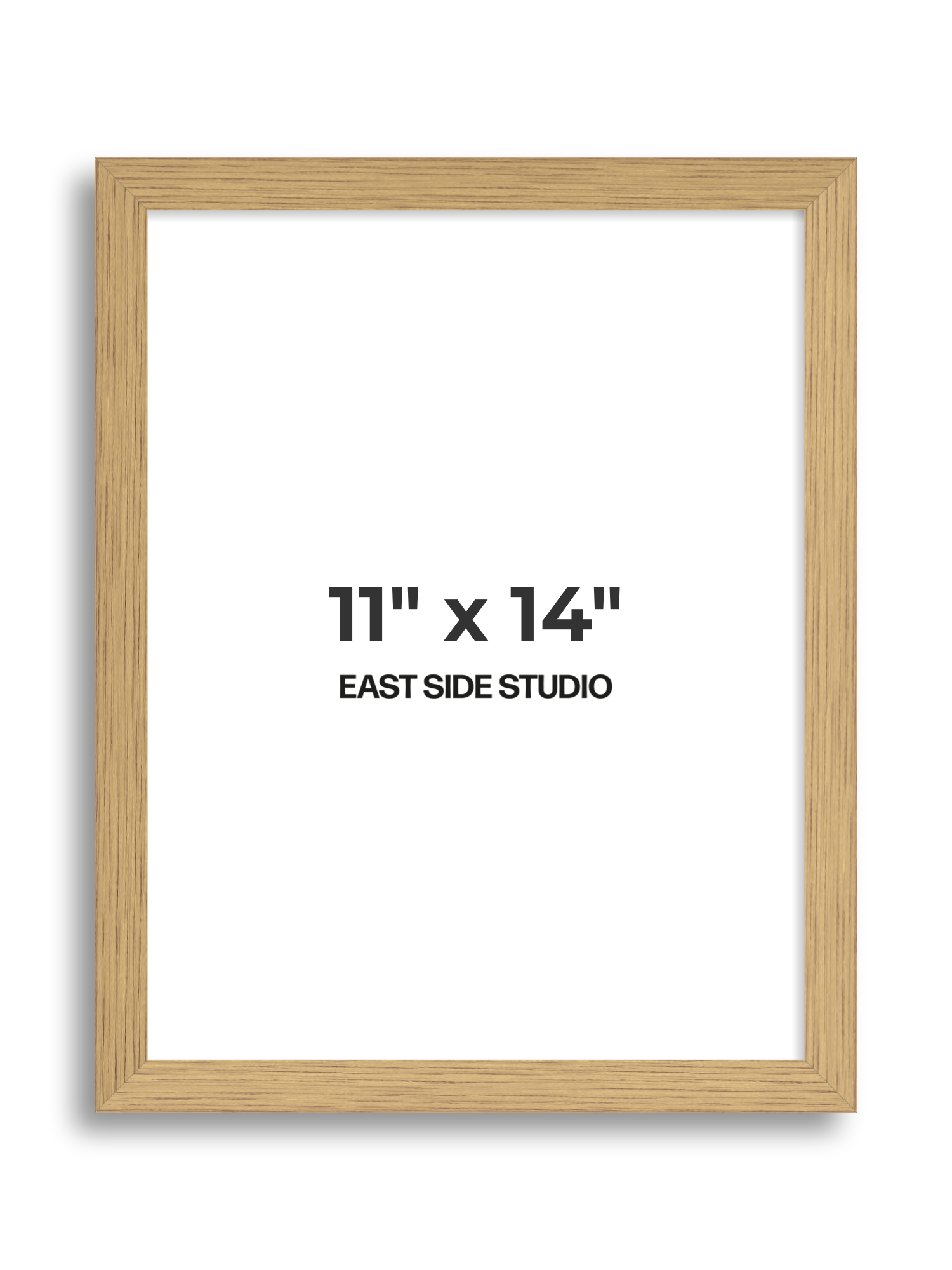 Solid Oak 11" x 14" picture frame