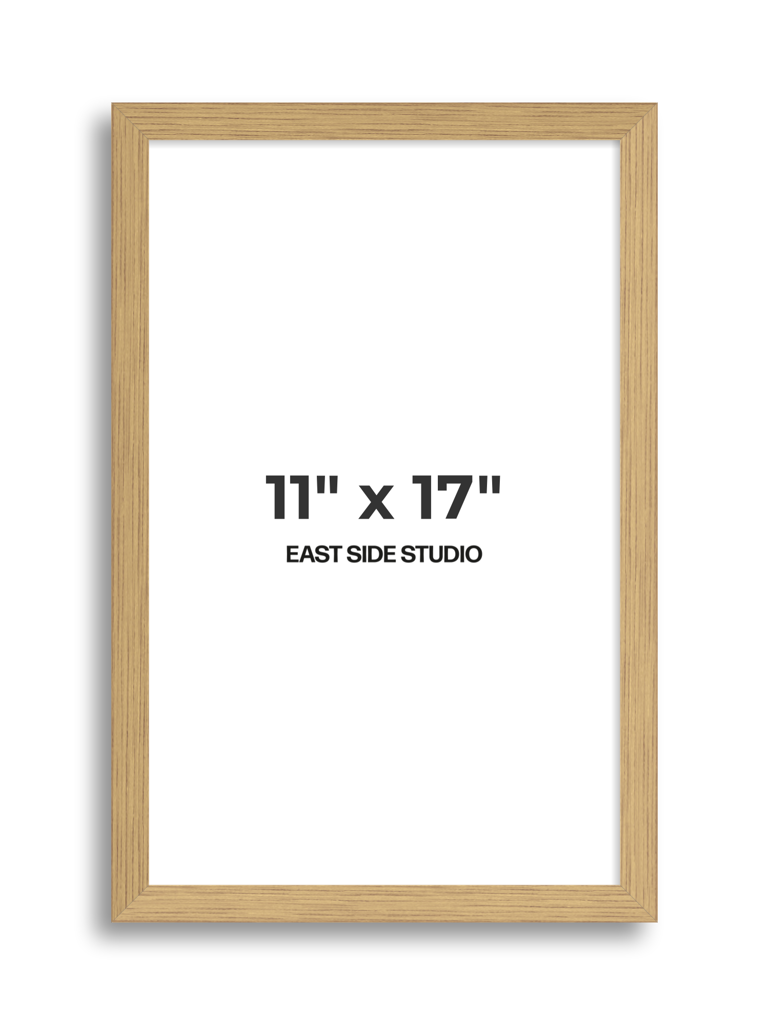 Solid Oak 11" x 17" picture frame