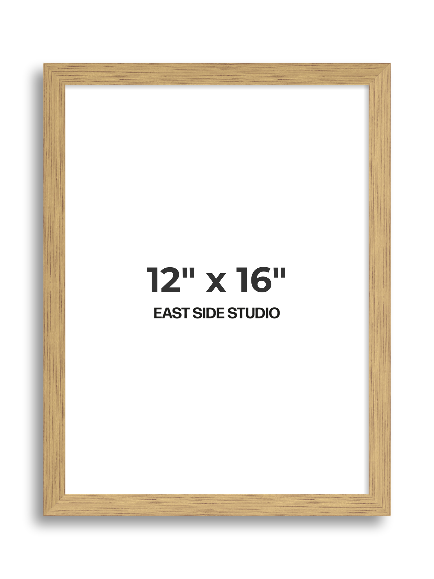 Solid Oak 12" x 16" picture frame