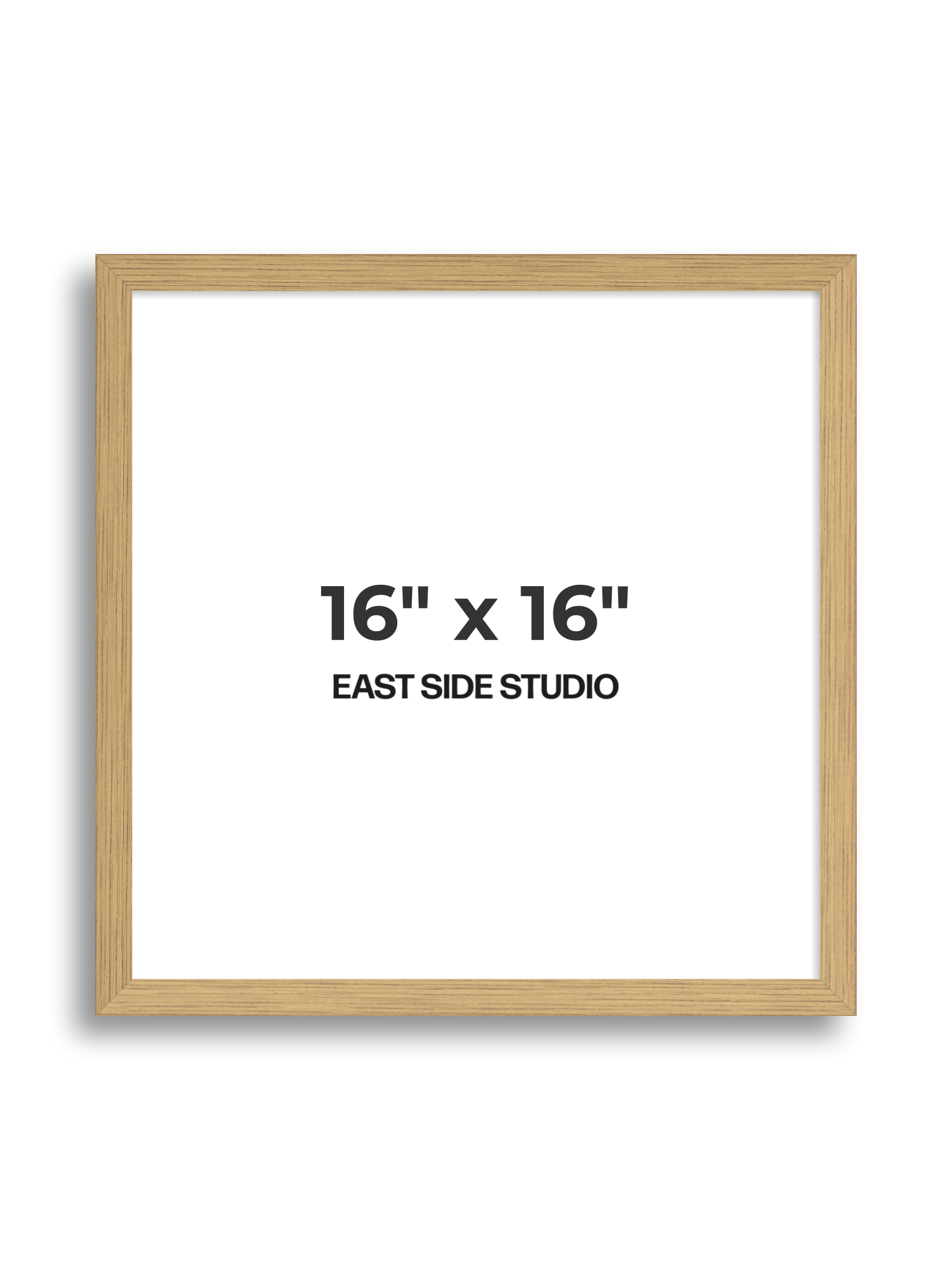 Solid Oak 16" x 16" picture frame