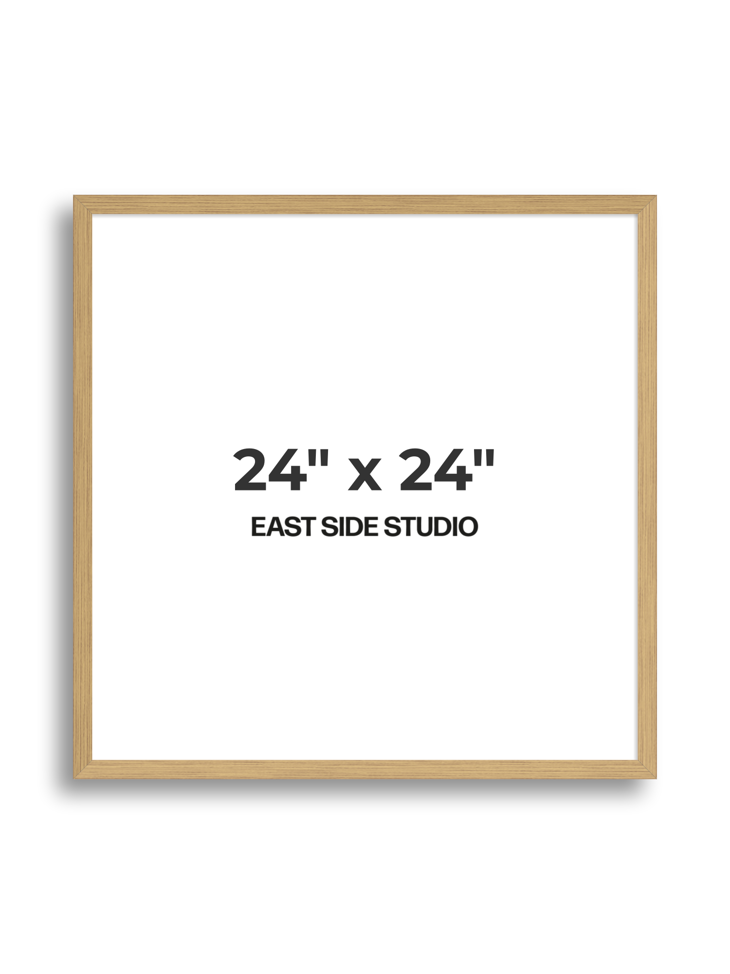 Solid Oak 24" x 24" picture frame