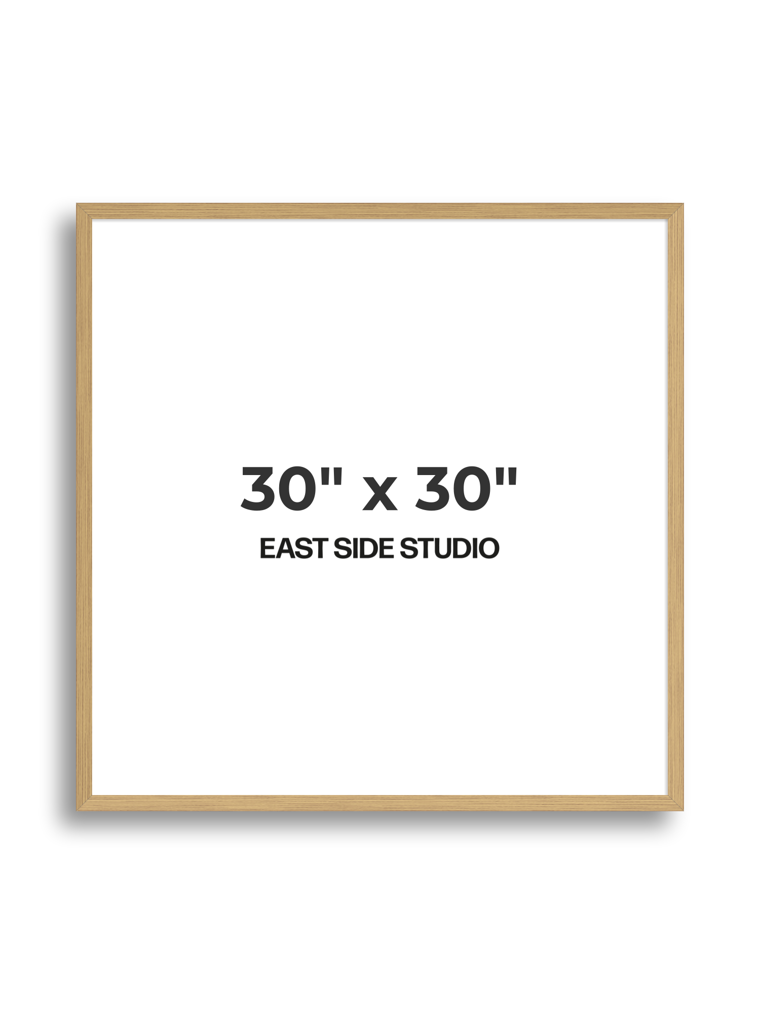 Solid Oak 30" x 30" picture frame