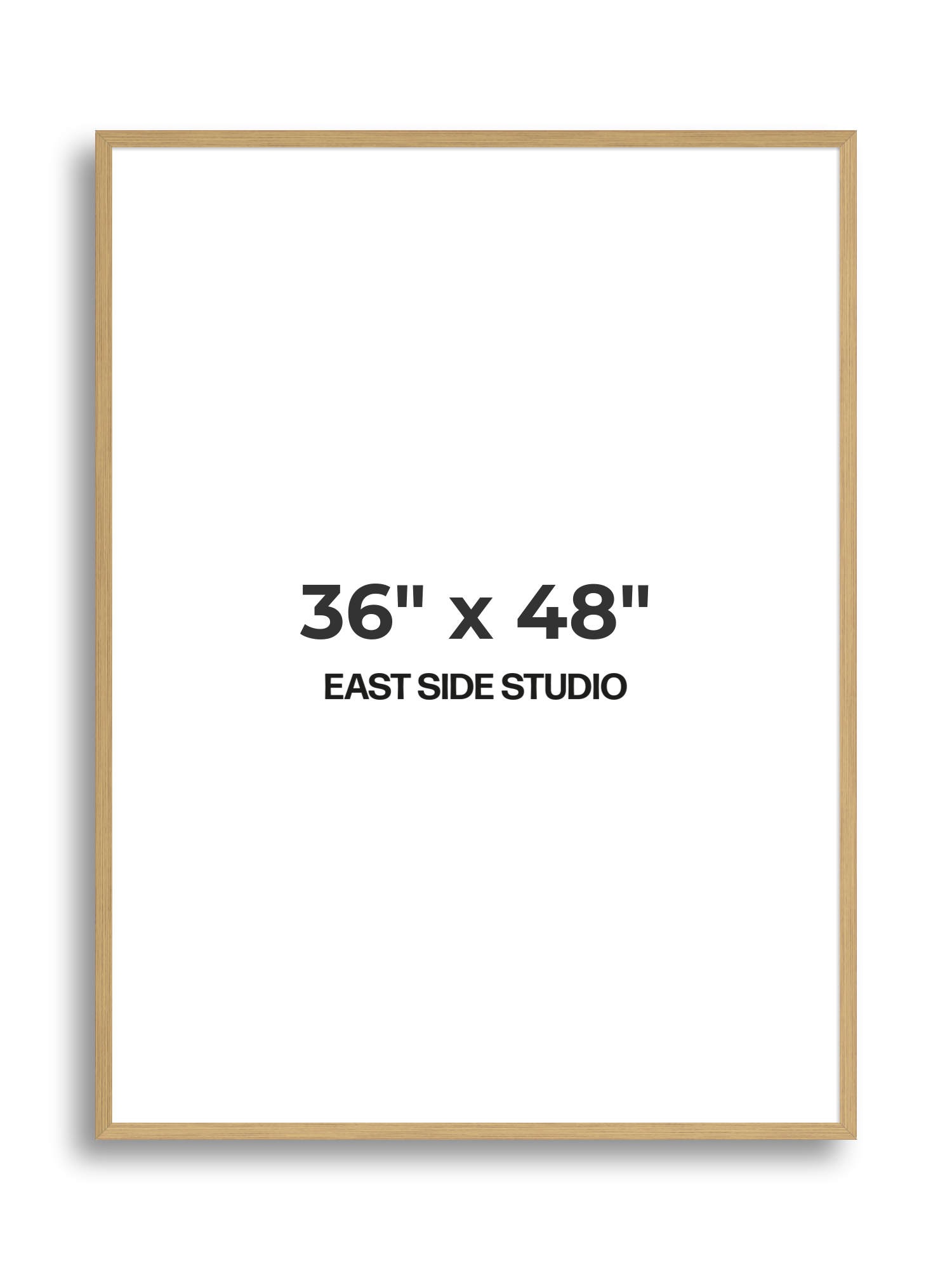 Solid Oak 36" x 48" picture frame