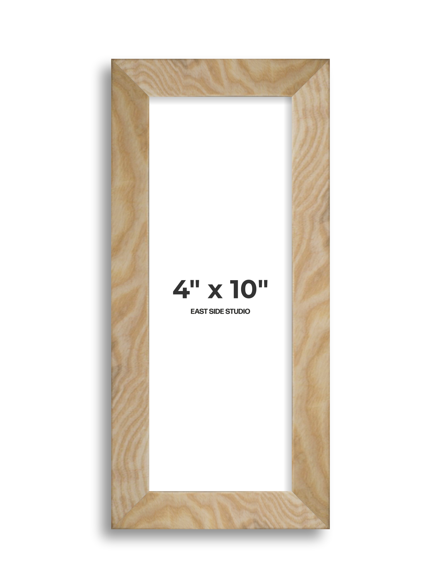 Solid Ash 4" x 10" picture frame