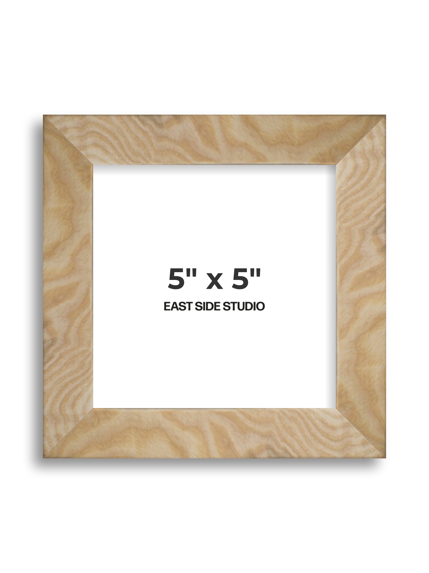 Solid Ash 5" x 5" picture frame