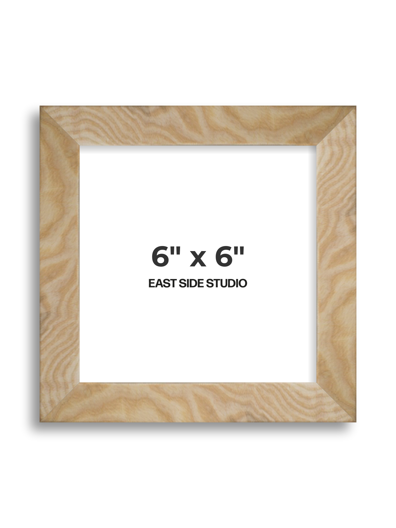 Solid Ash 6" x 6" picture frame
