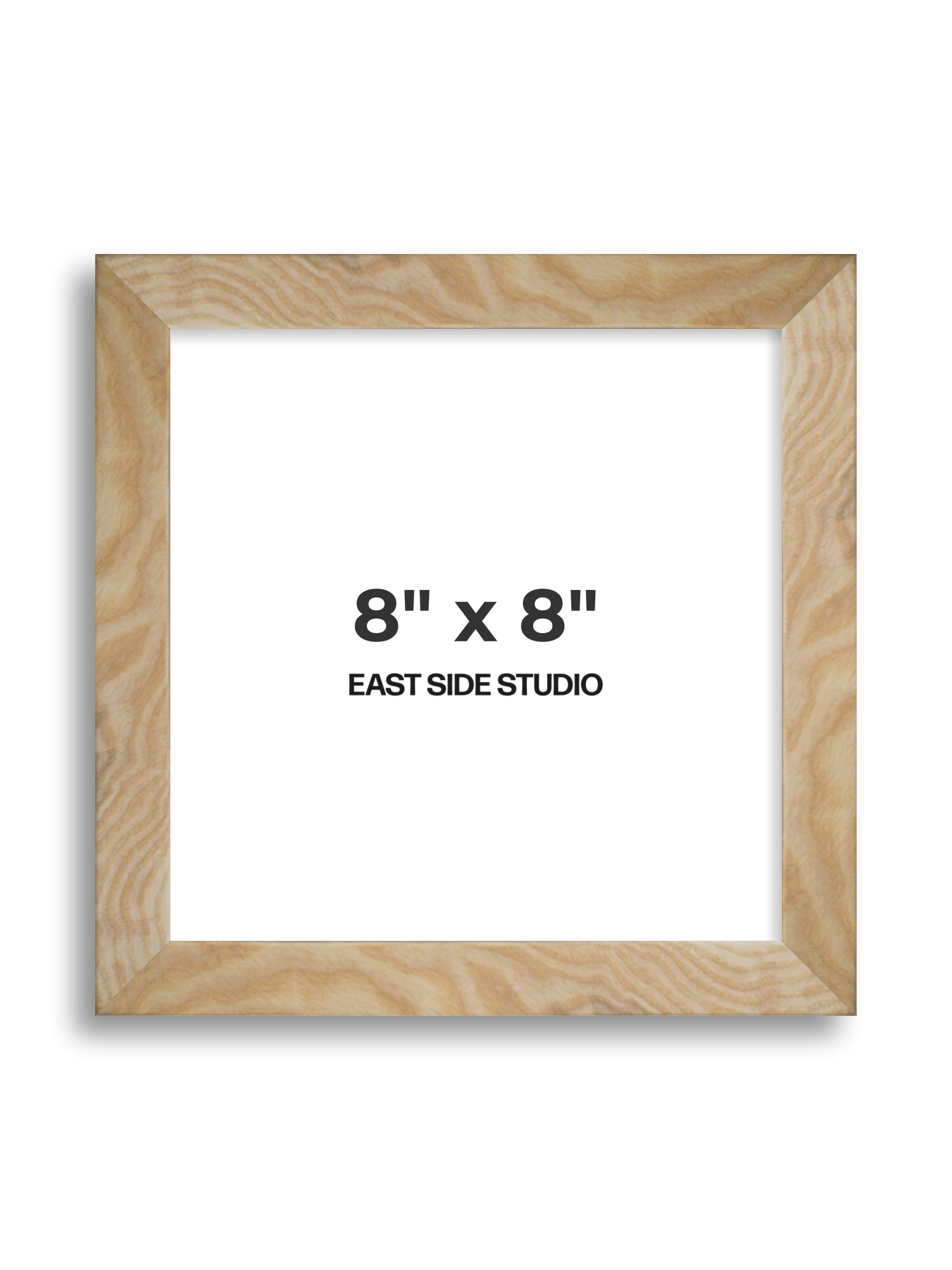 Solid Ash 8" x 8" picture frame