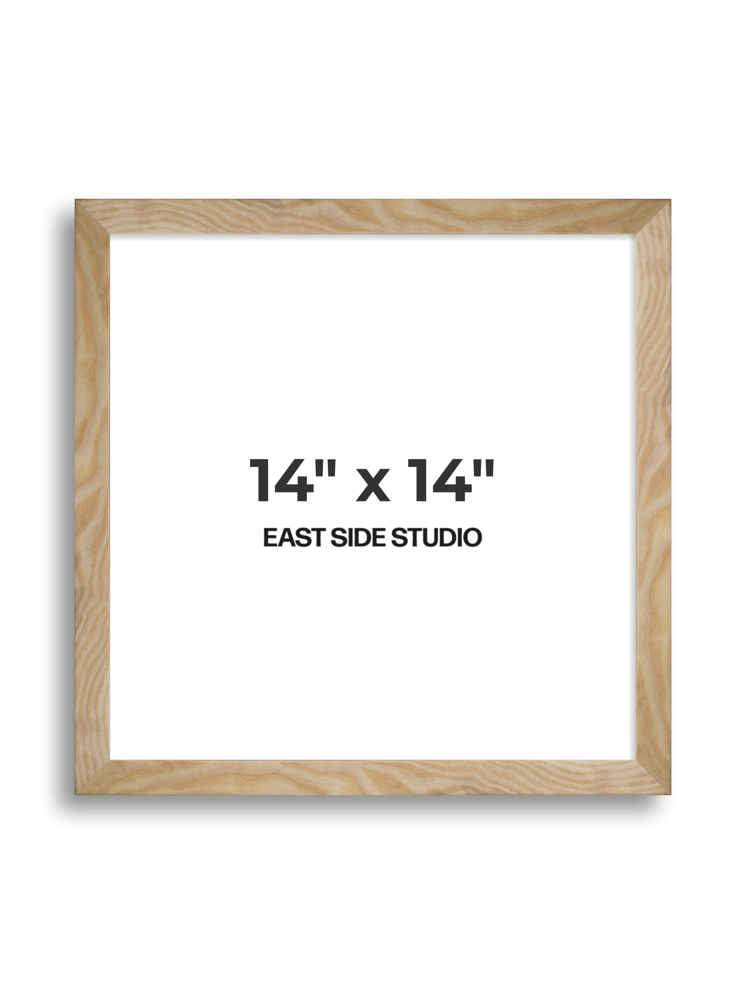 Solid Ash 14" x 14" picture frame