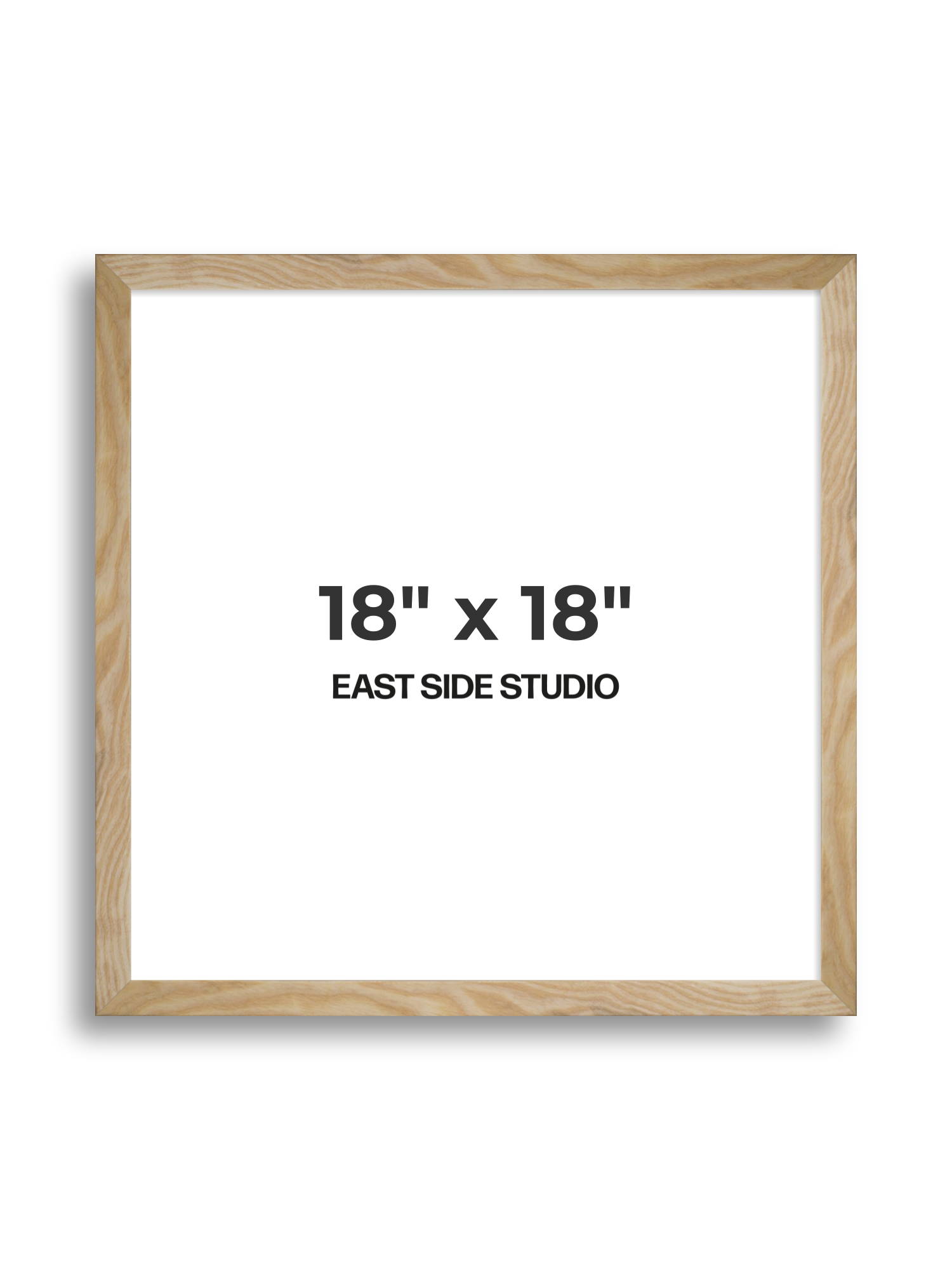 Solid Ash 18" x 18" picture frame