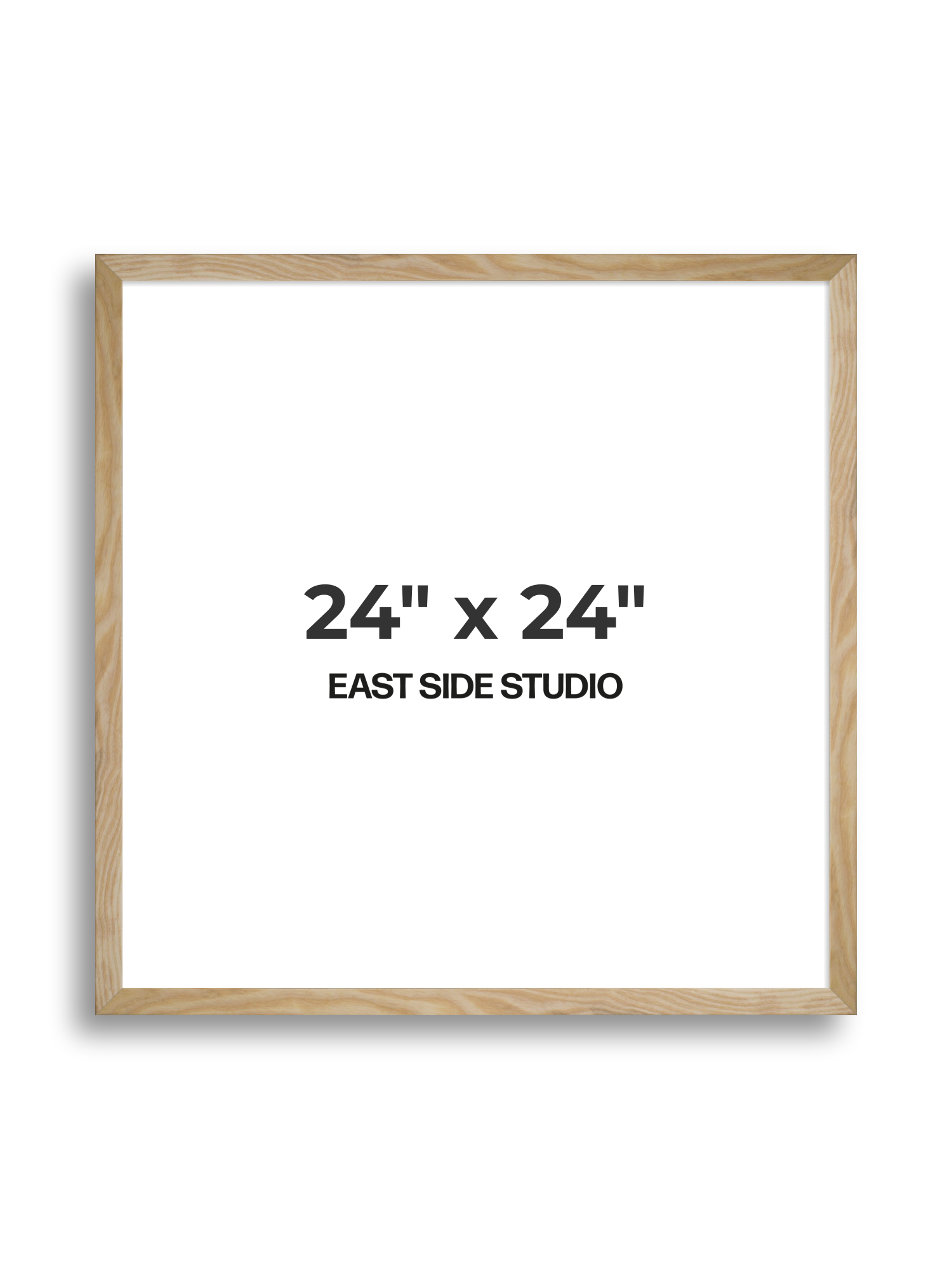 Solid Ash 24" x 24" picture frame