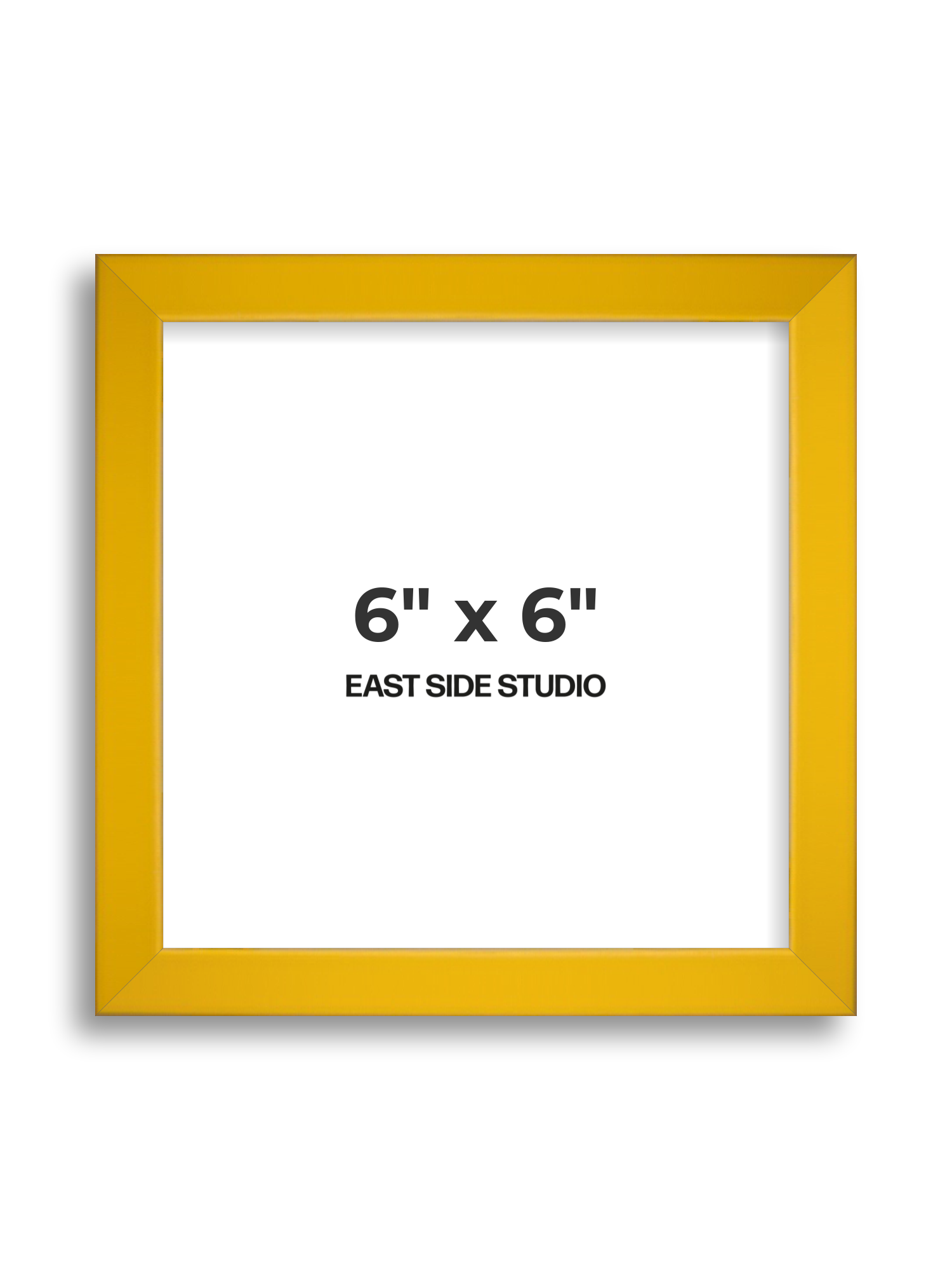 Egg Yolk Yellow 6" x 6" picture frame