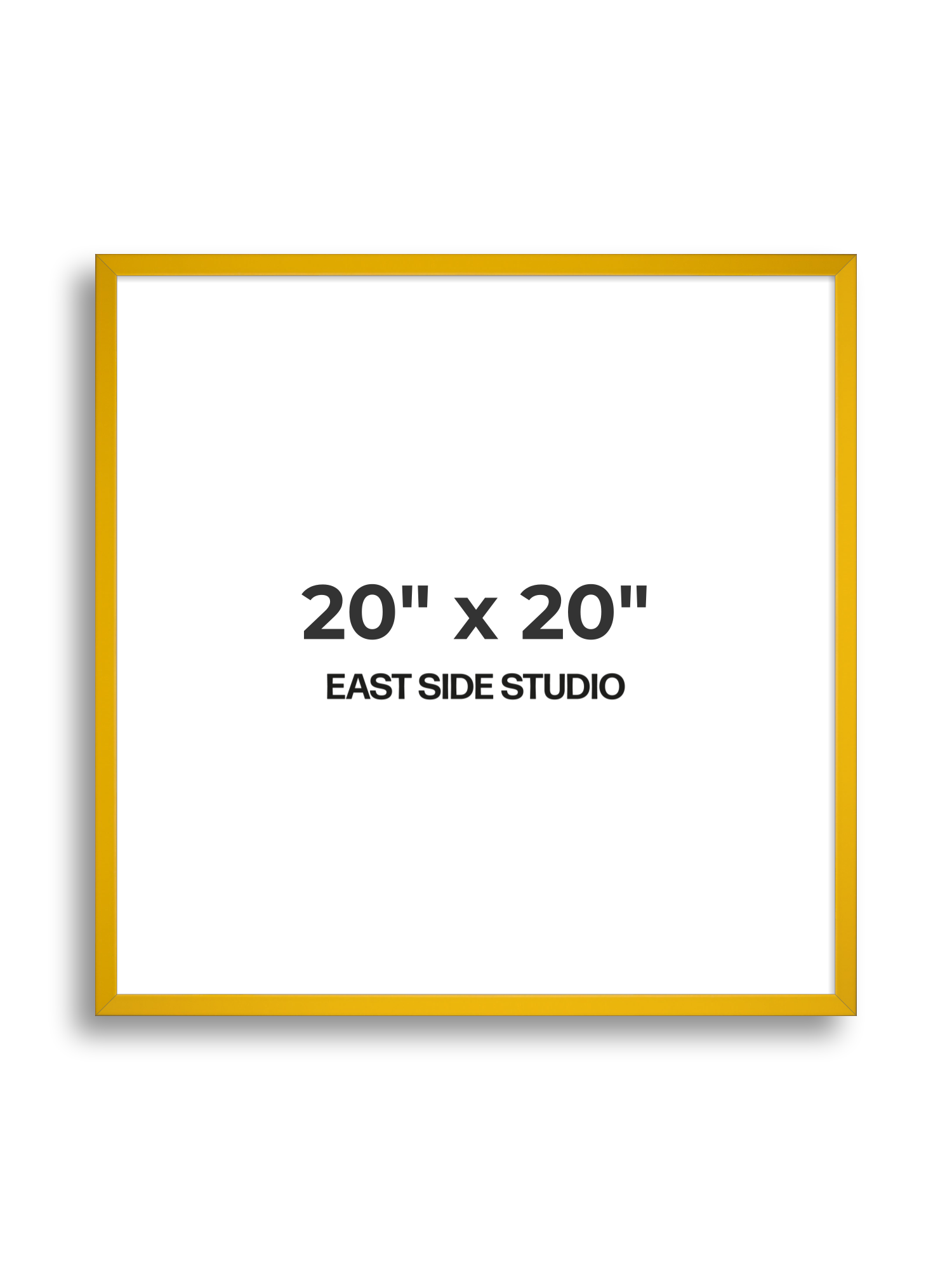 Egg Yolk Yellow 20" x 20" picture frame