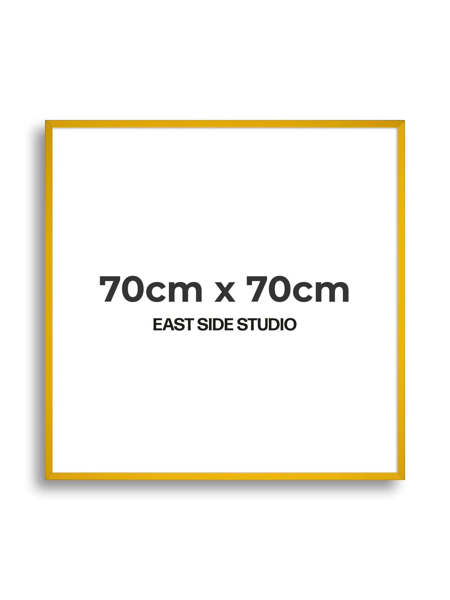 Egg Yolk Yellow 70cm x 70cm picture frame