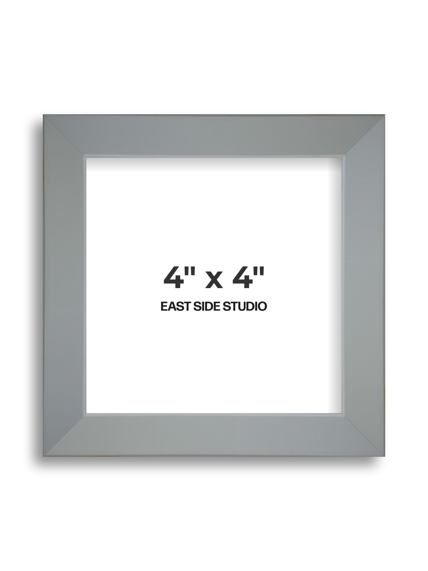 Steel Grey 4" x 4" picture frame