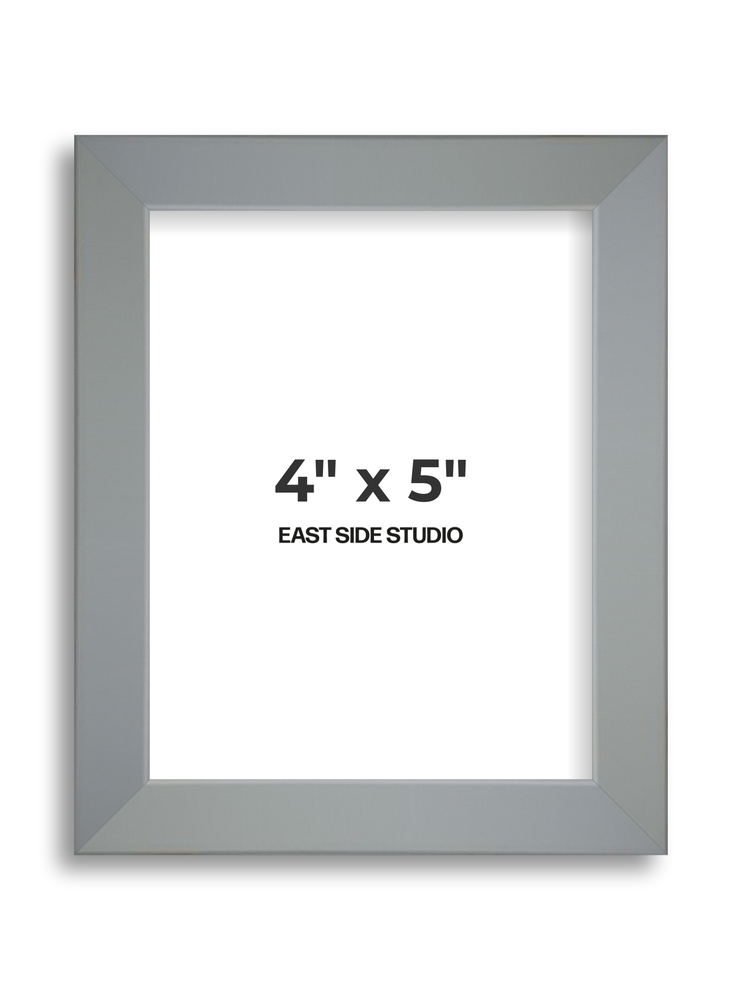 Steel Grey 4" x 5" picture frame