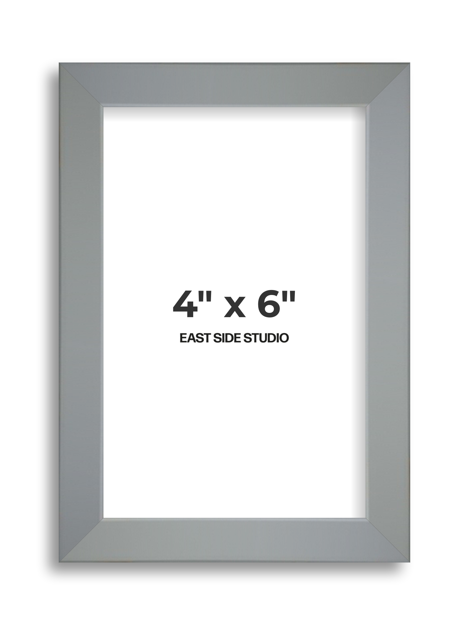 Steel Grey 4" x 6" picture frame