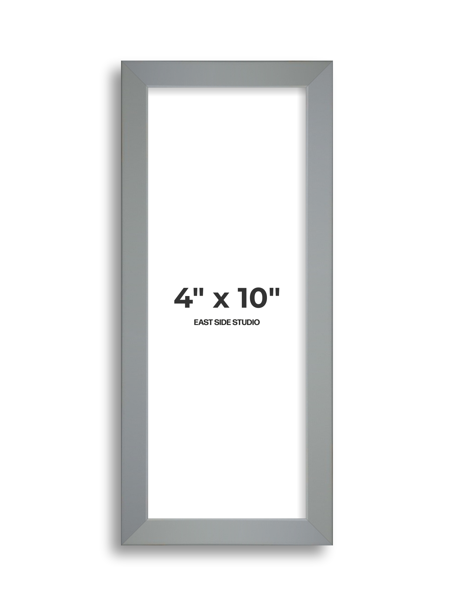 Steel Grey 4" x 10" picture frame