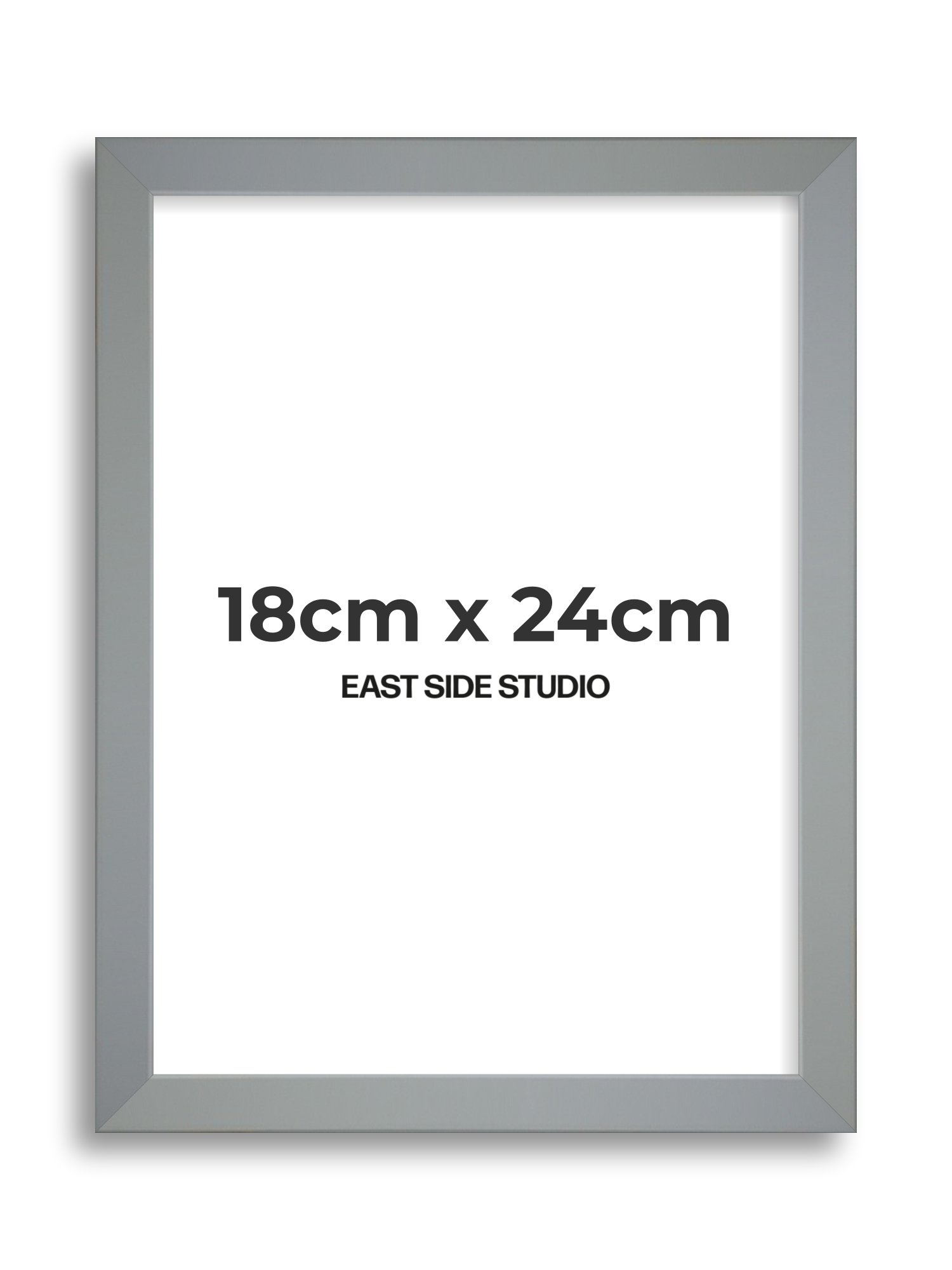 Steel Grey 18cm x 24cm picture frame