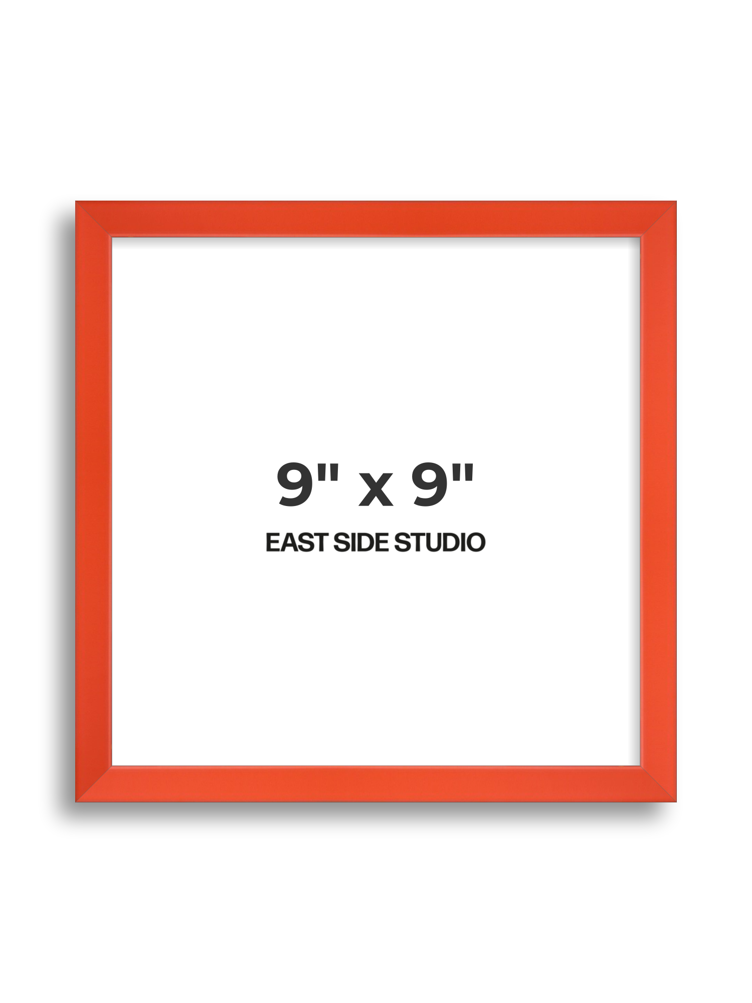 Tangerine 9" x 9" picture frame