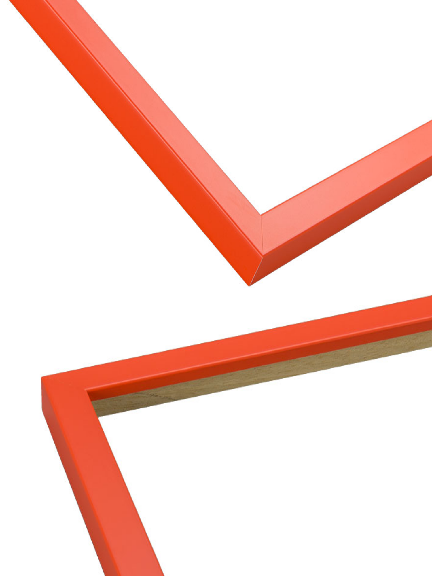 Tangerine picture frame chevron view