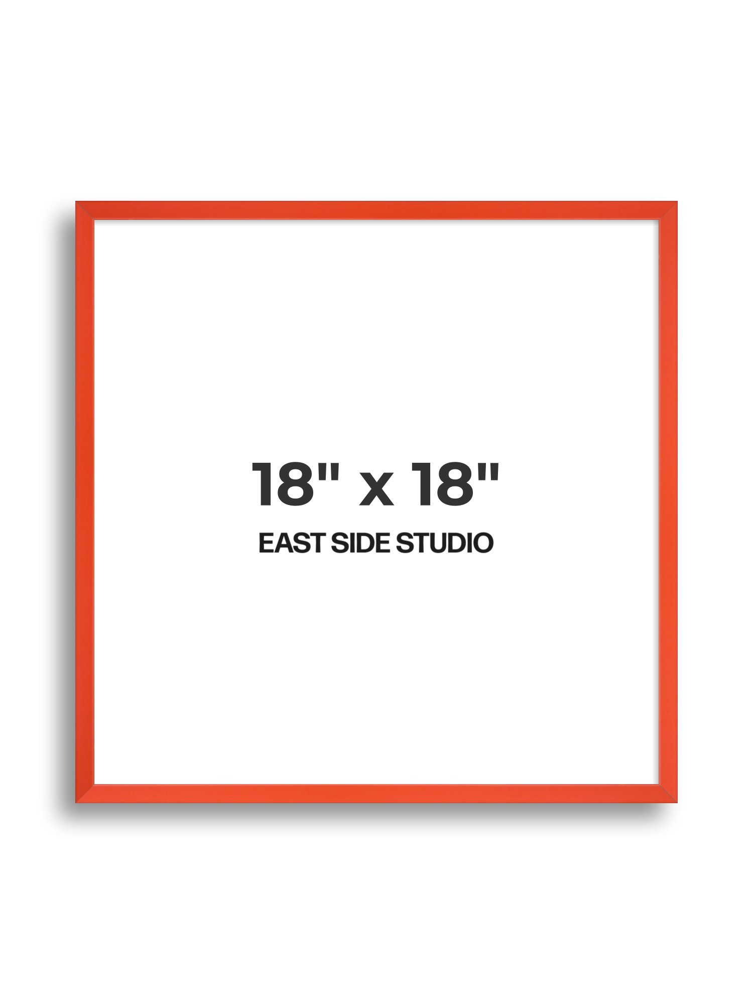 Tangerine 18" x 18" picture frame