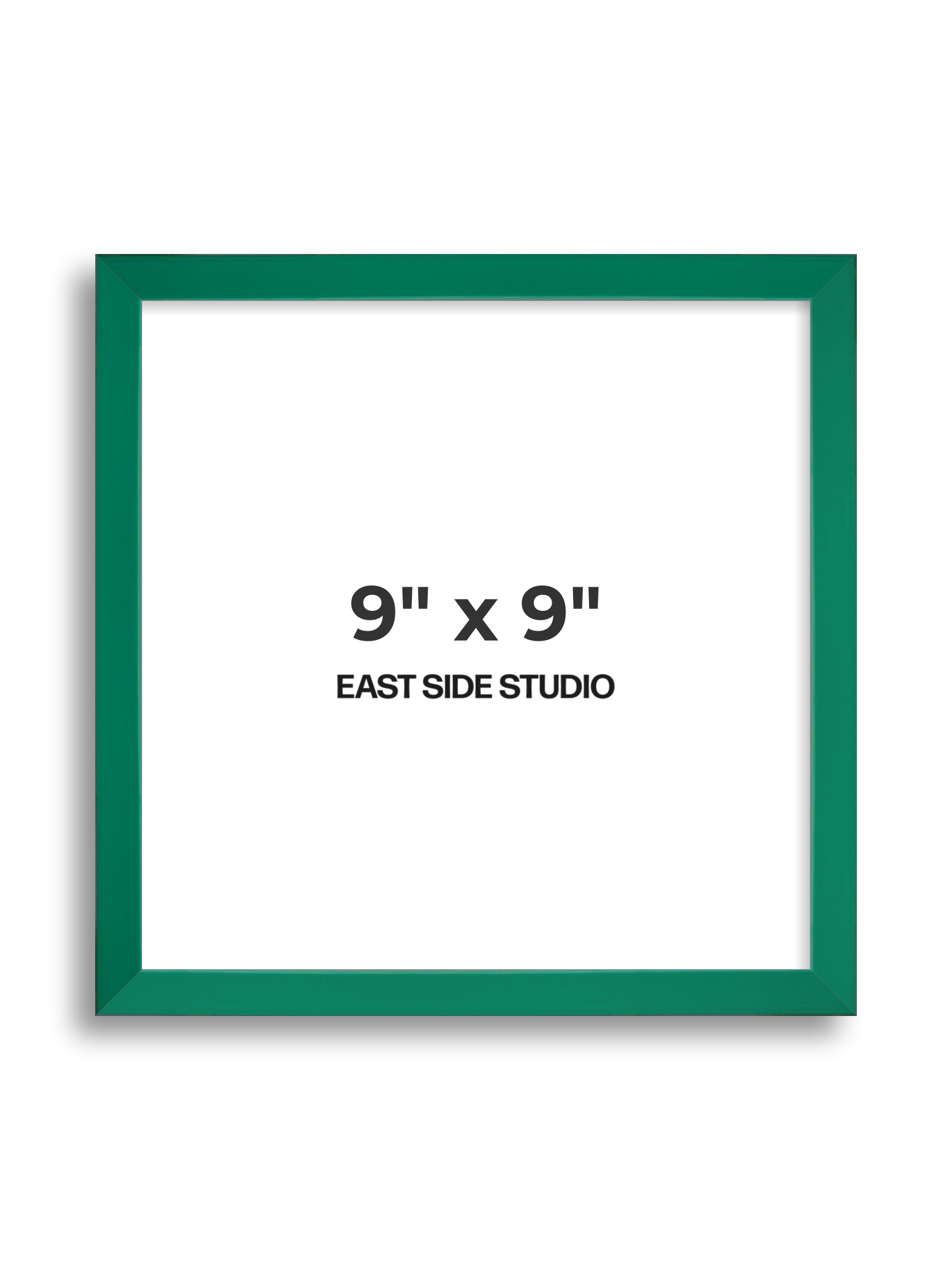 Emerald Green 9" x 9" picture frame