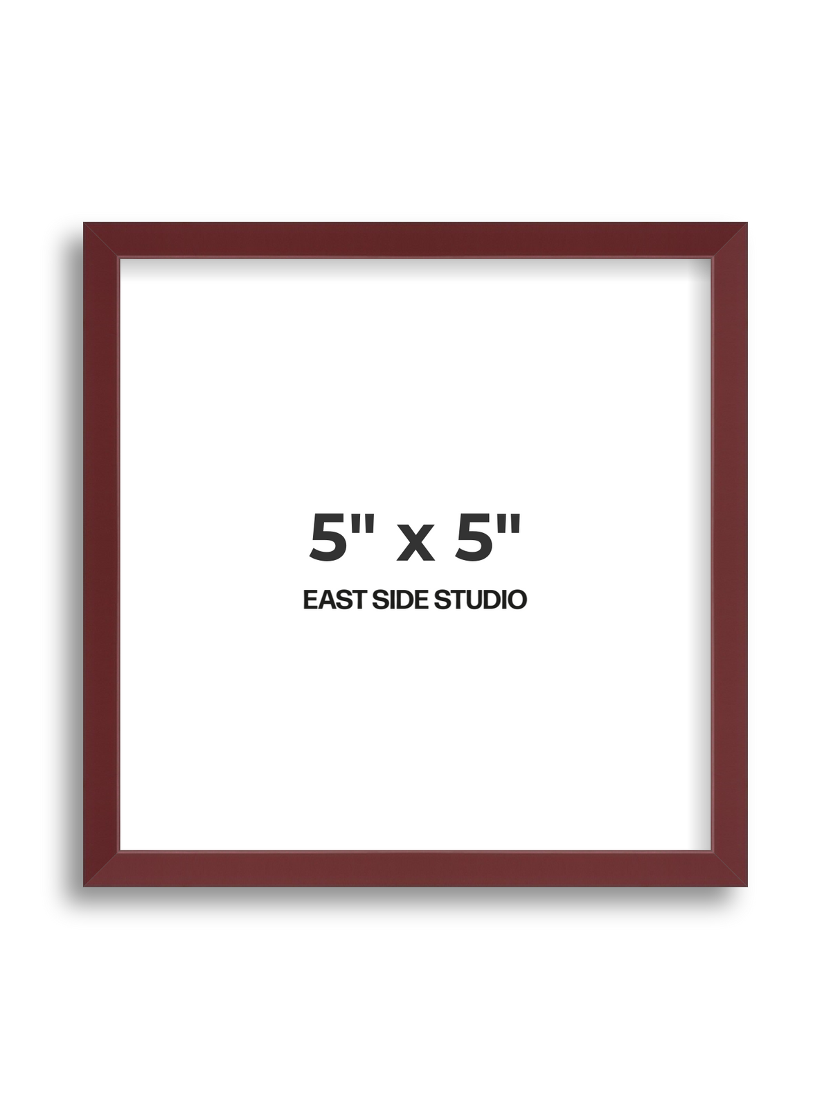 Burgundy 5" x 5" picture frame