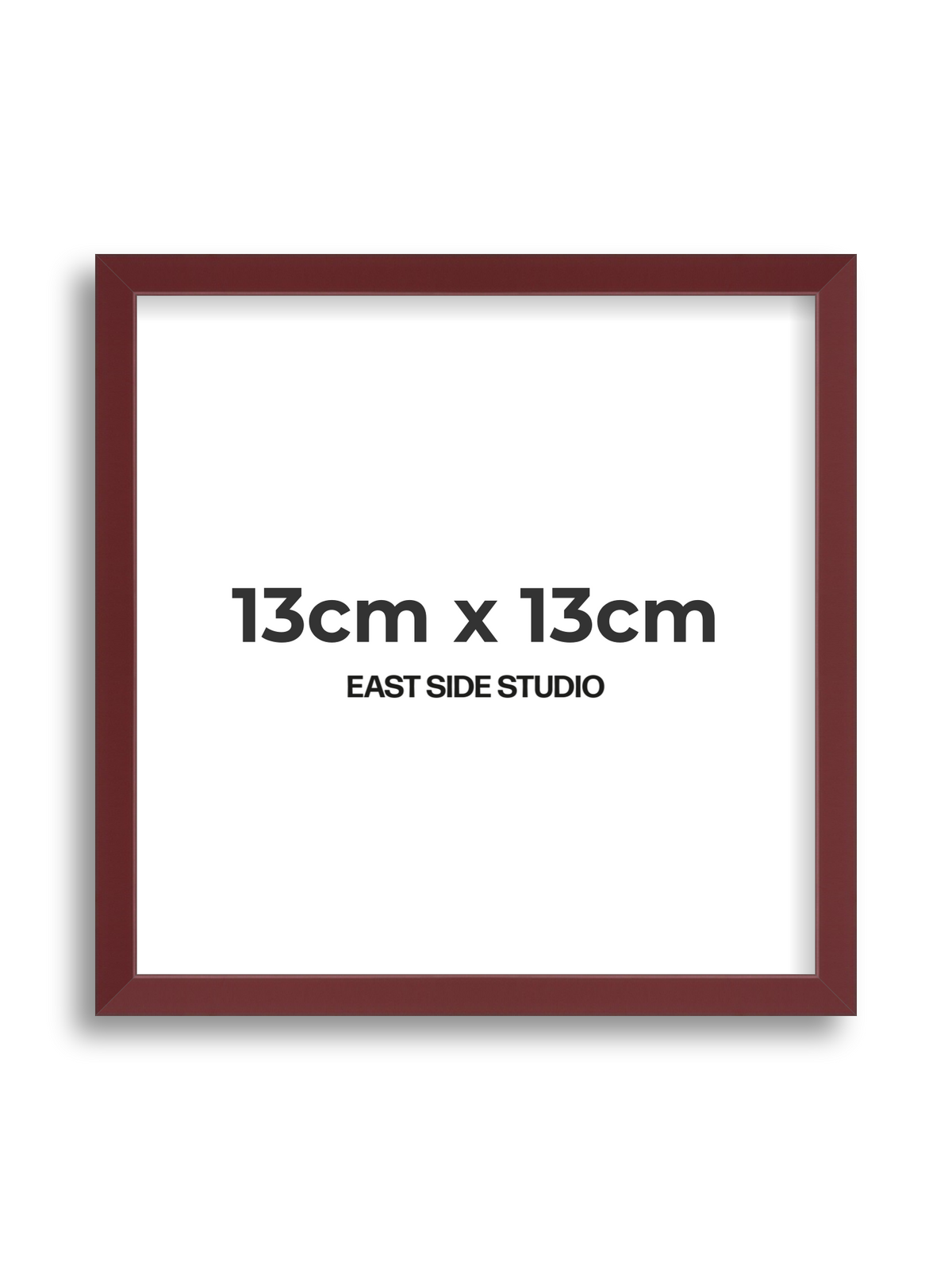 Burgundy 13cm x 13cm picture frame
