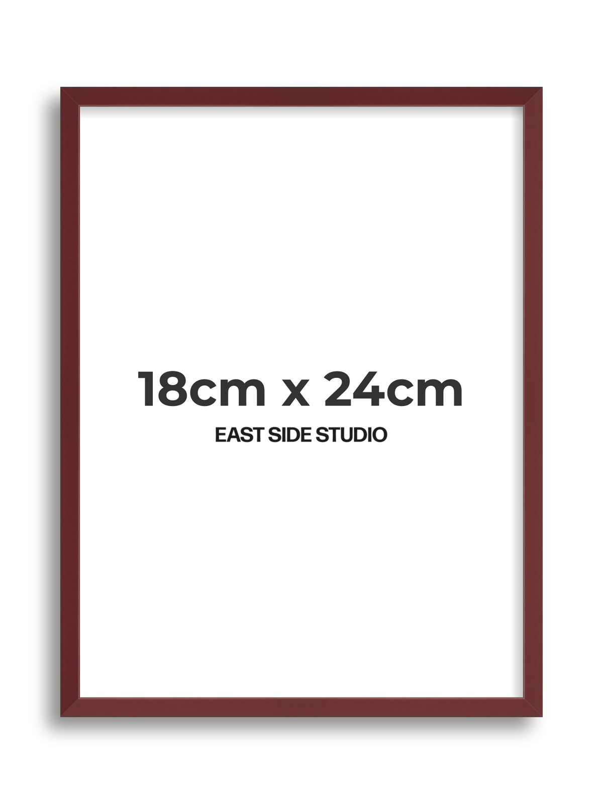 Burgundy 18cm x 24cm picture frame