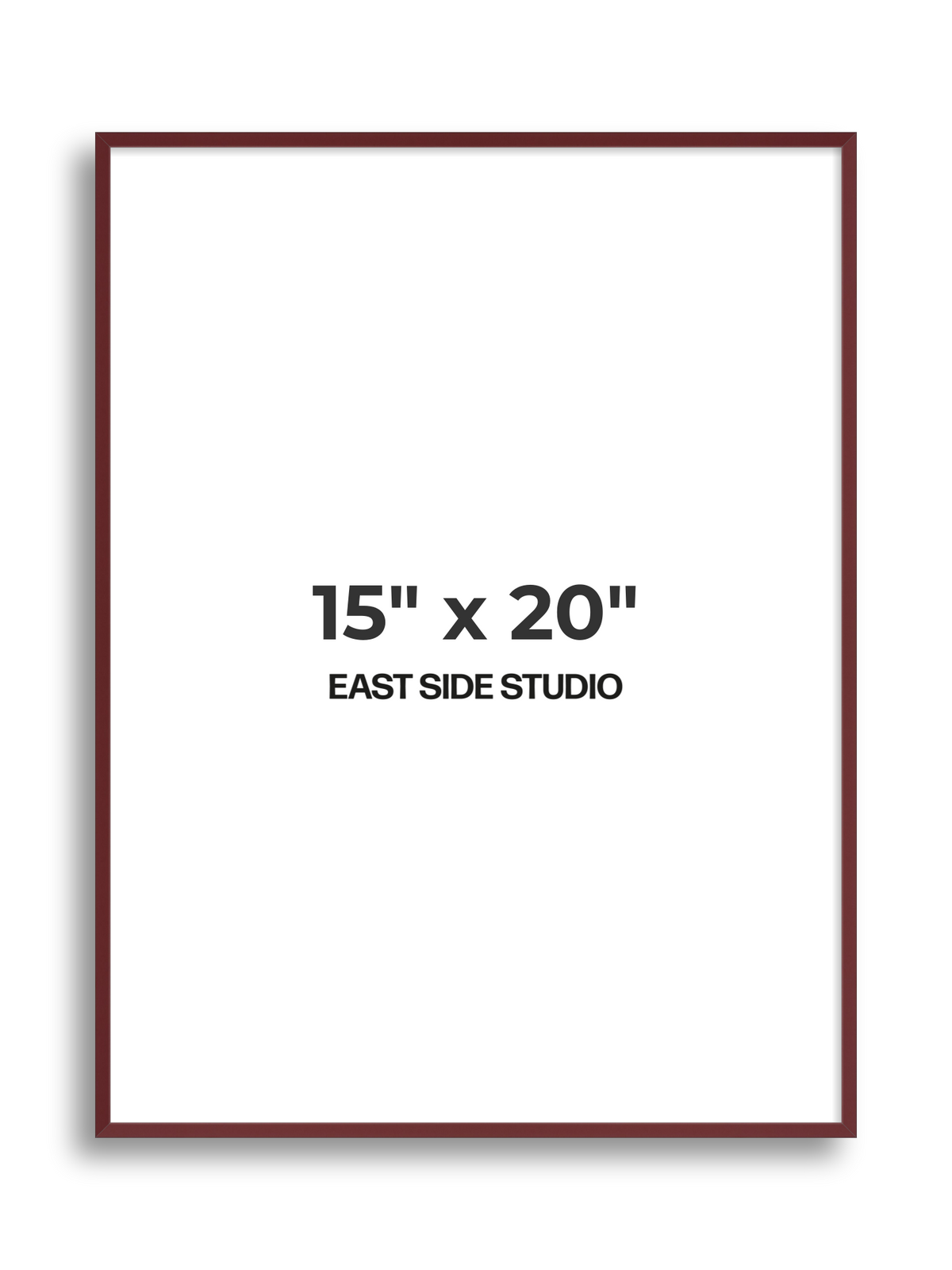Burgundy 15" x 20" picture frame