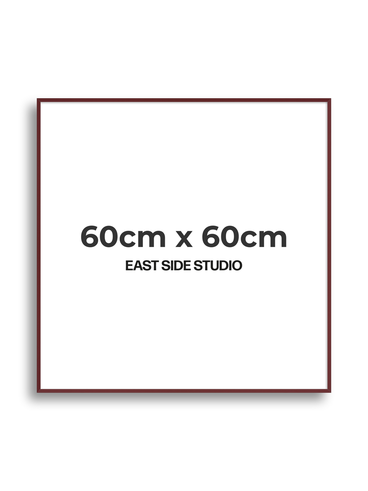 Burgundy 60cm x 60cm picture frame